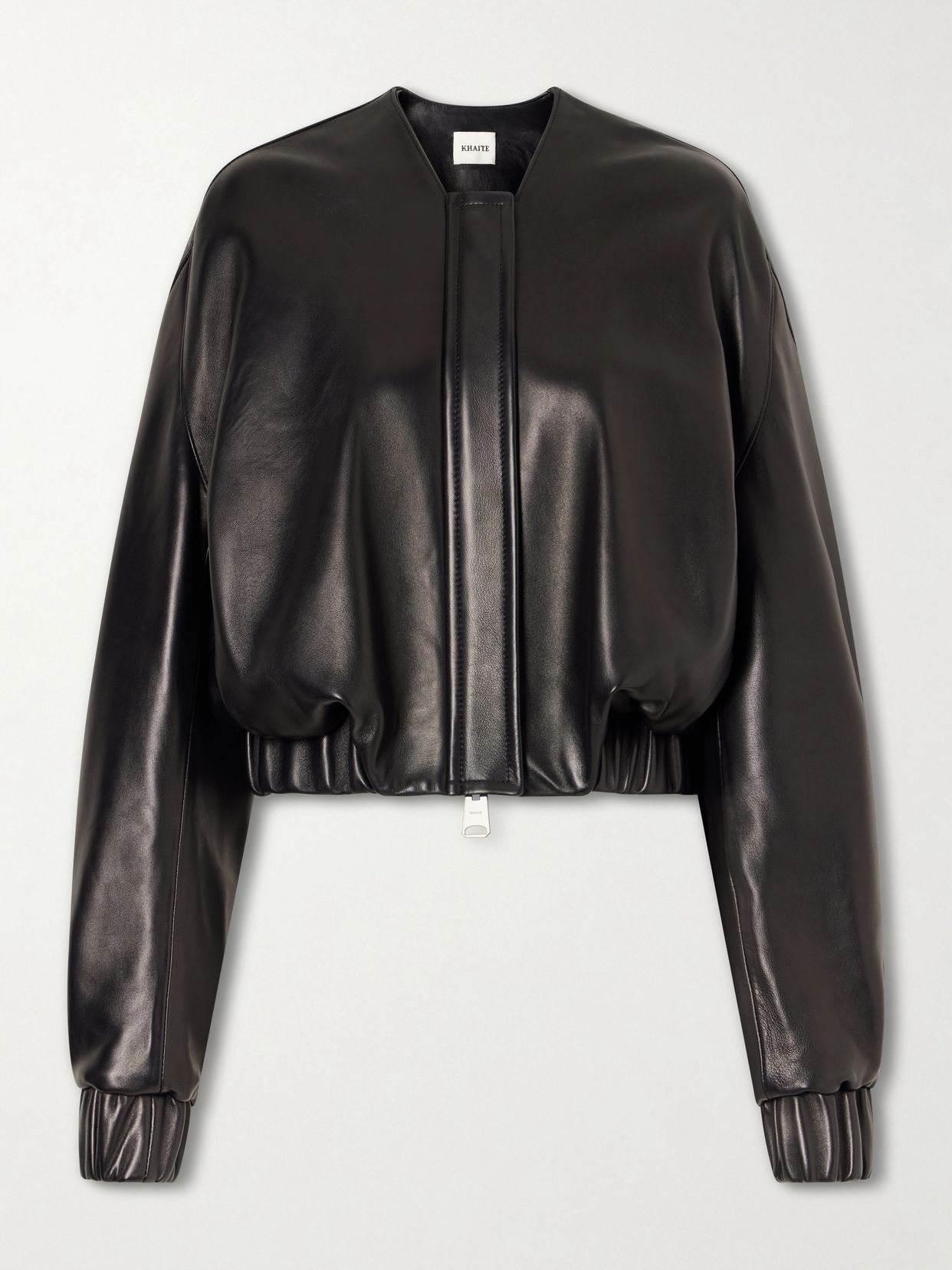 Cordan Cropped Leather Jacket