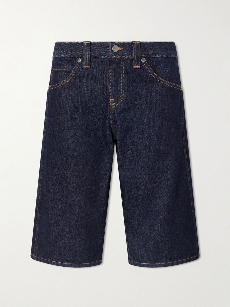 Kinga mid-rise straight-leg shorts