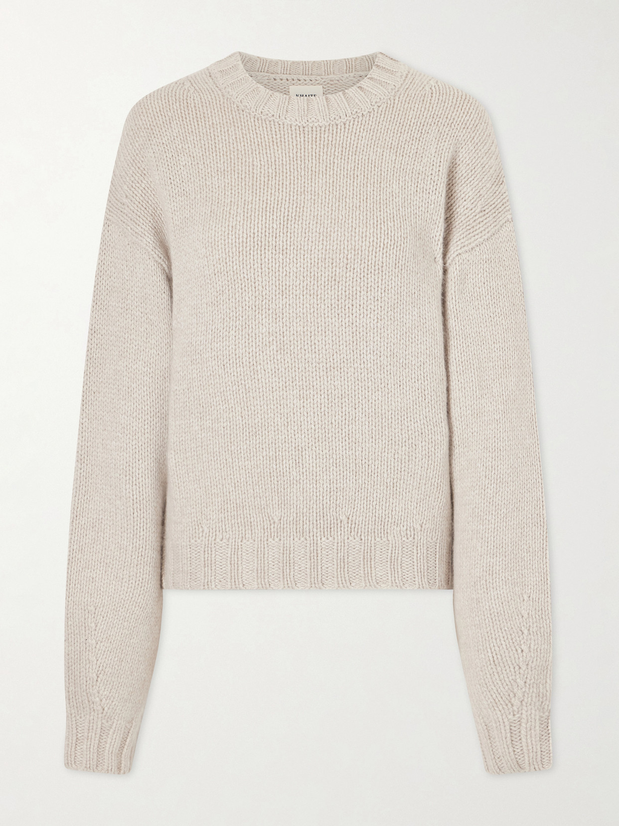 Khaite Gemma Cashmere Sweater In Neutrals