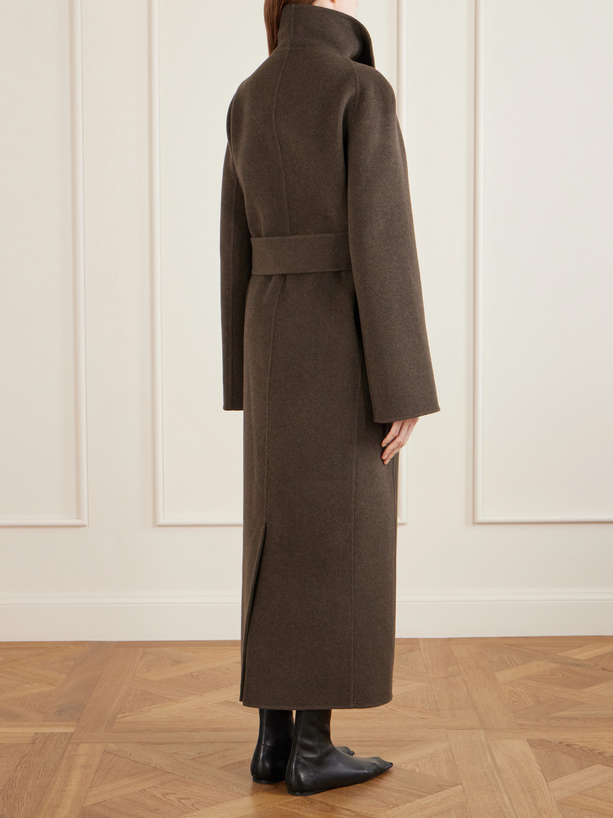 Romare Belted Wool Long Coat