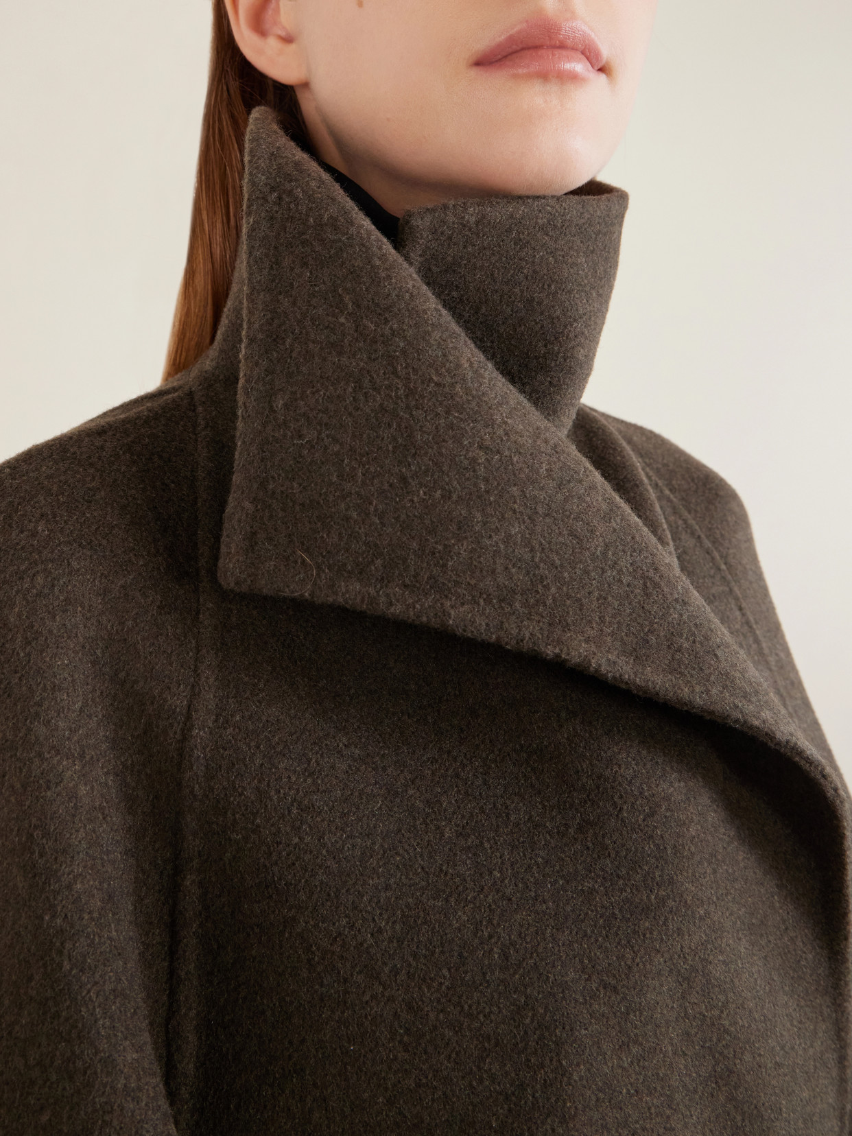 Romare Belted Wool Long Coat