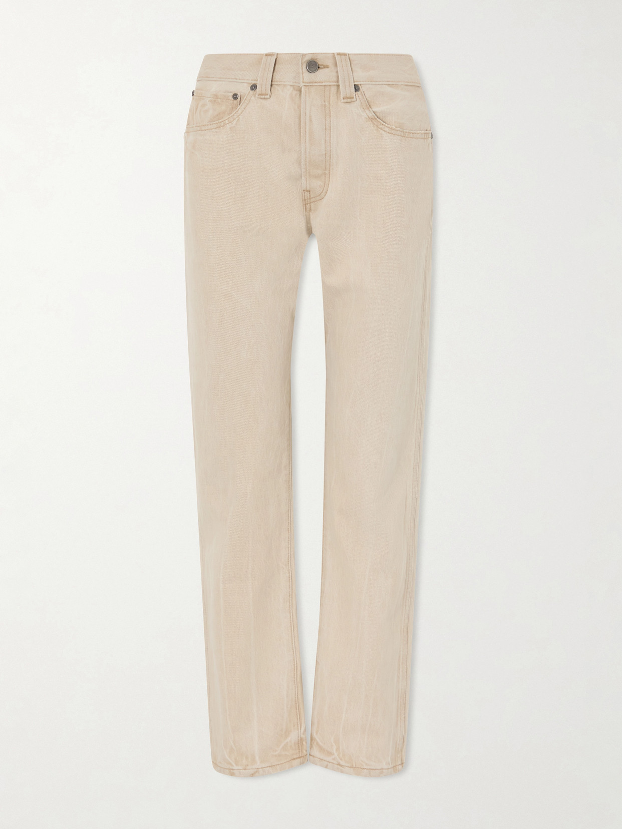 Khaite Callum Straight-leg Jeans In Neutral