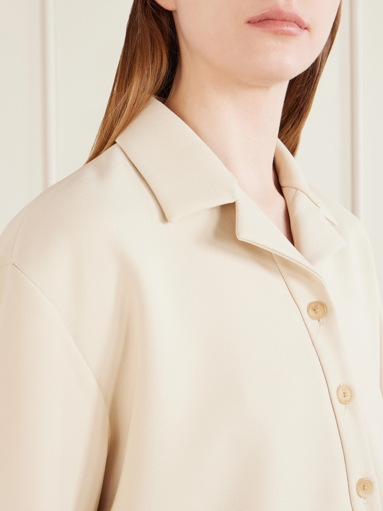 Loucin Naia-Blend Crepe Polo