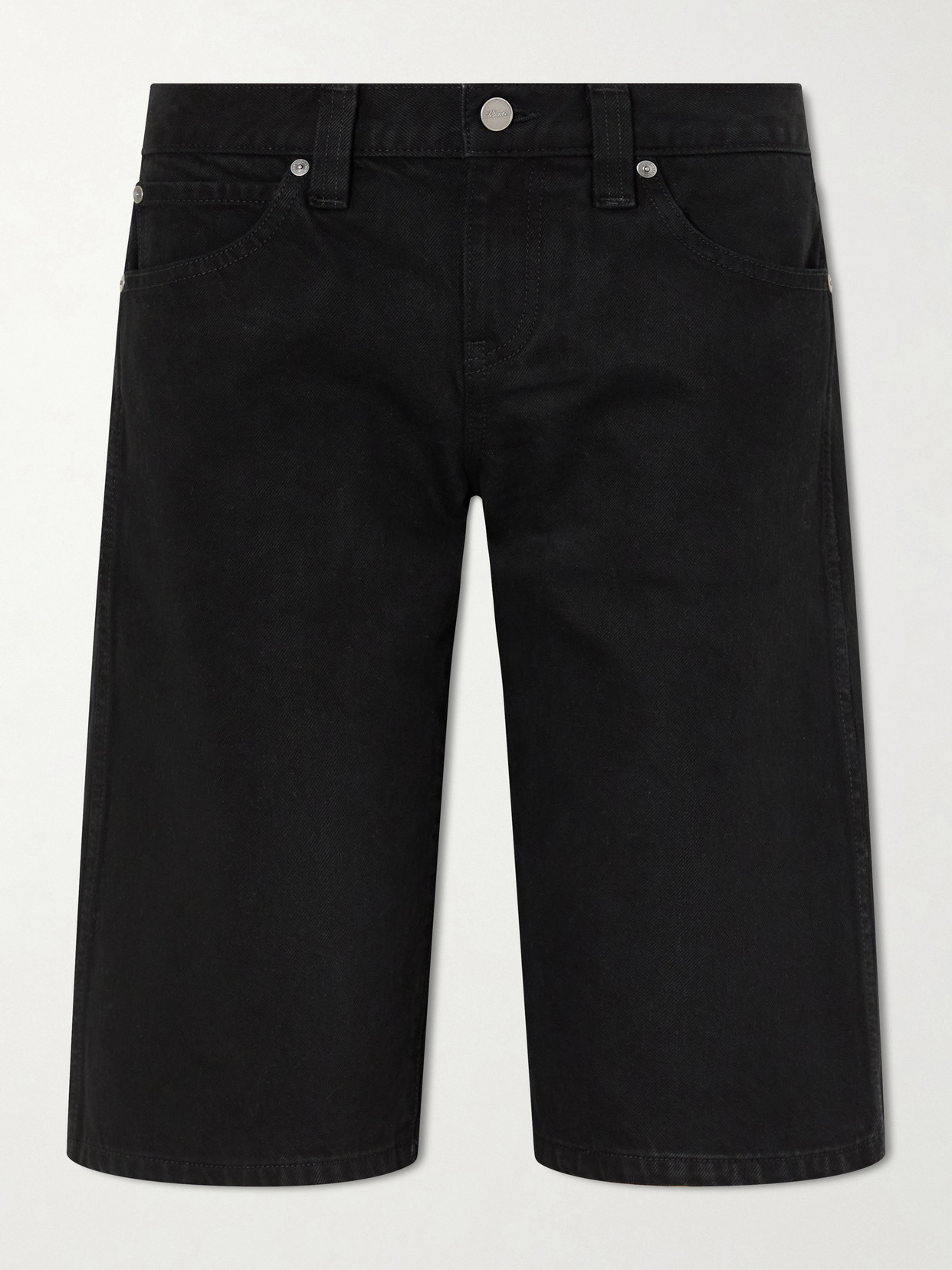 Khaite Kinga Straight-leg Denim Pants In Black