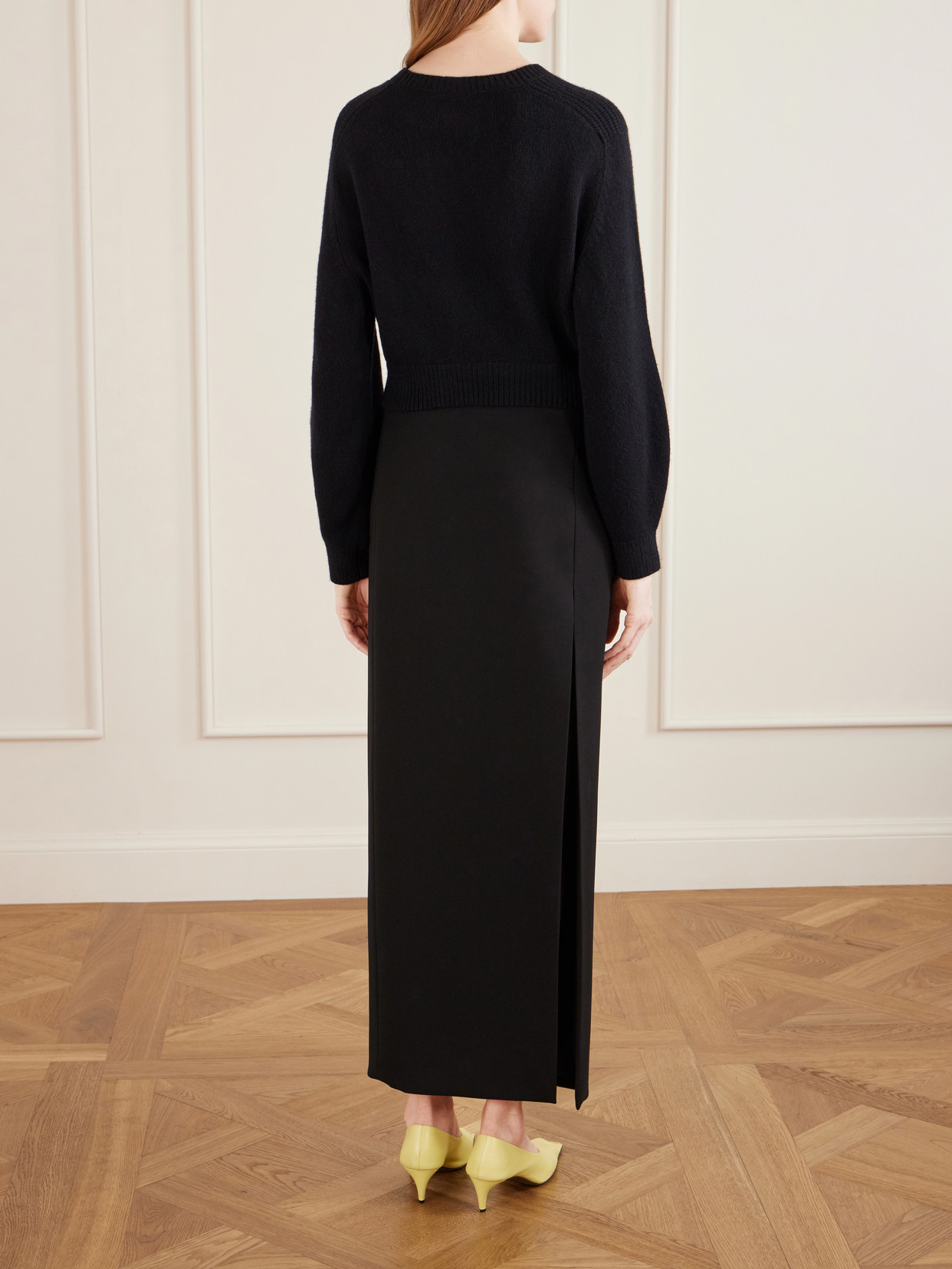 Masie Cropped Wool And Cashmere-Blend Sweater
