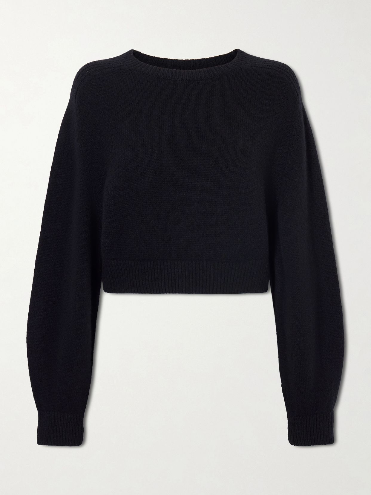 Masie cropped wool and cashmere-blend sweater