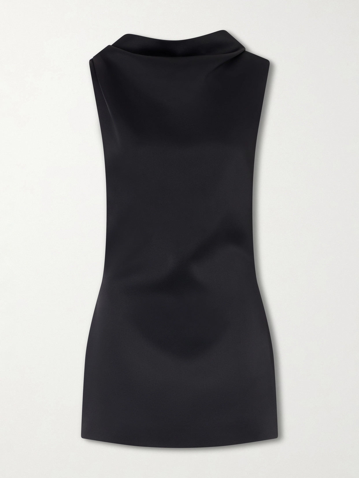KHAITE - Astor Crepe Mini Dress - Black