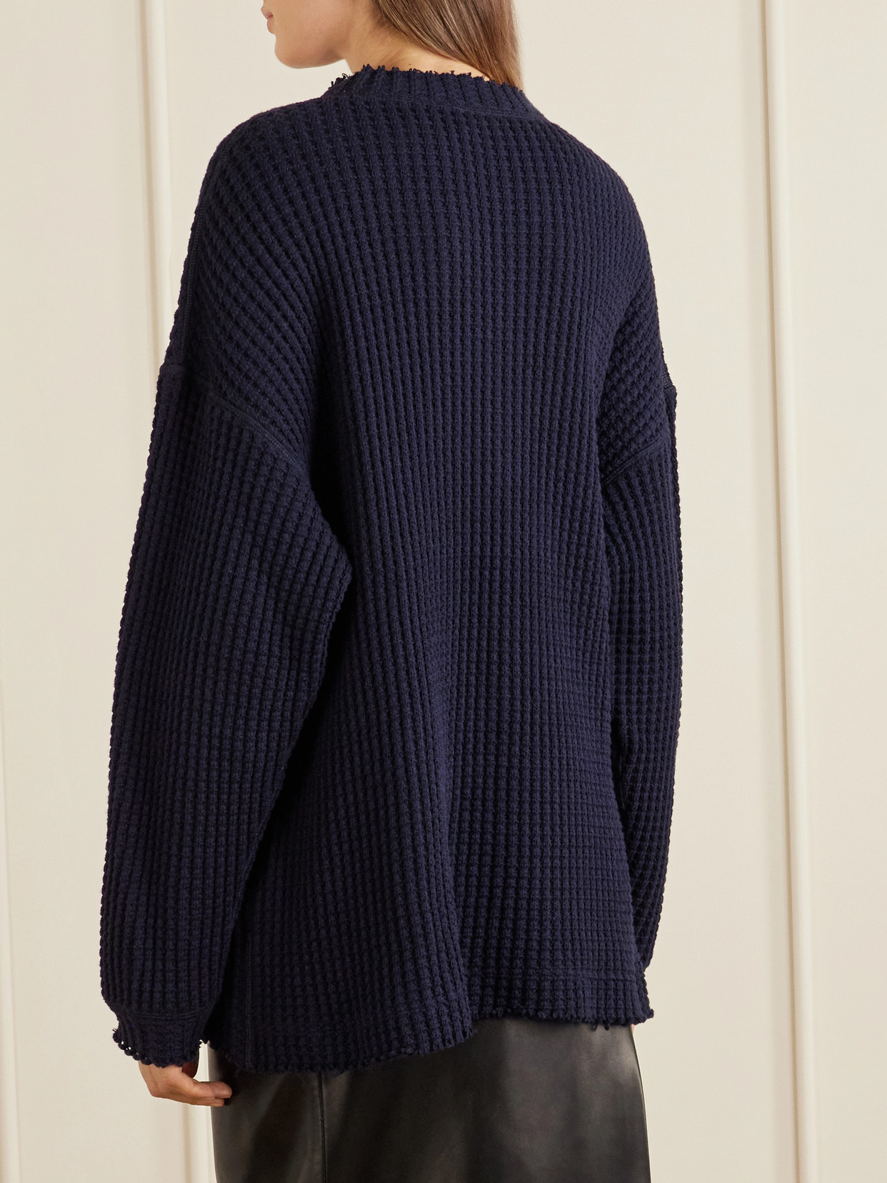 Dylan Waffle-Knit Cotton Sweater