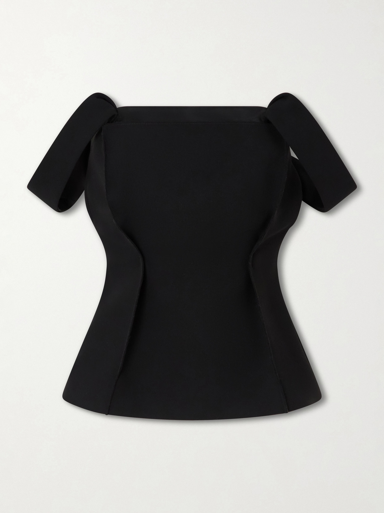 Khaite Yasmina Crepe Blouse In Black