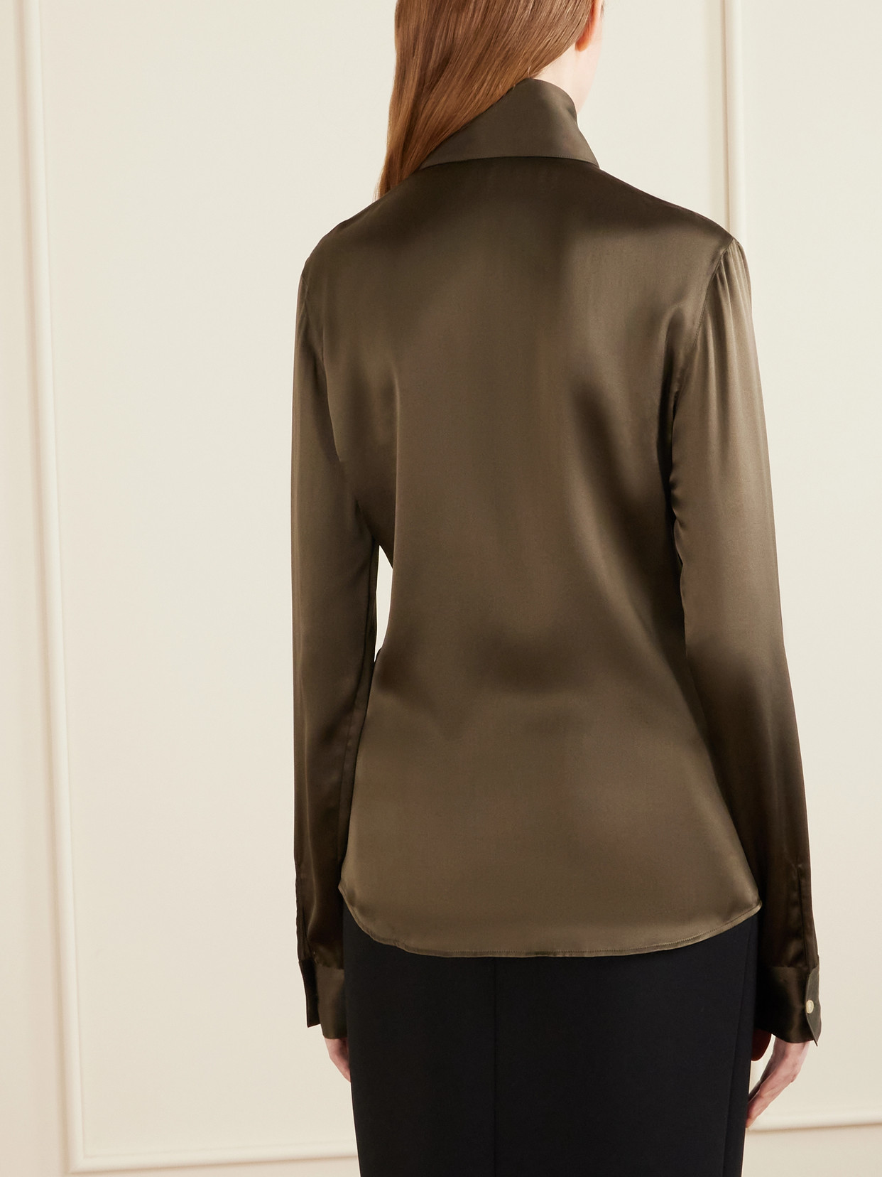 Ivy Silk-Satin Shirt
