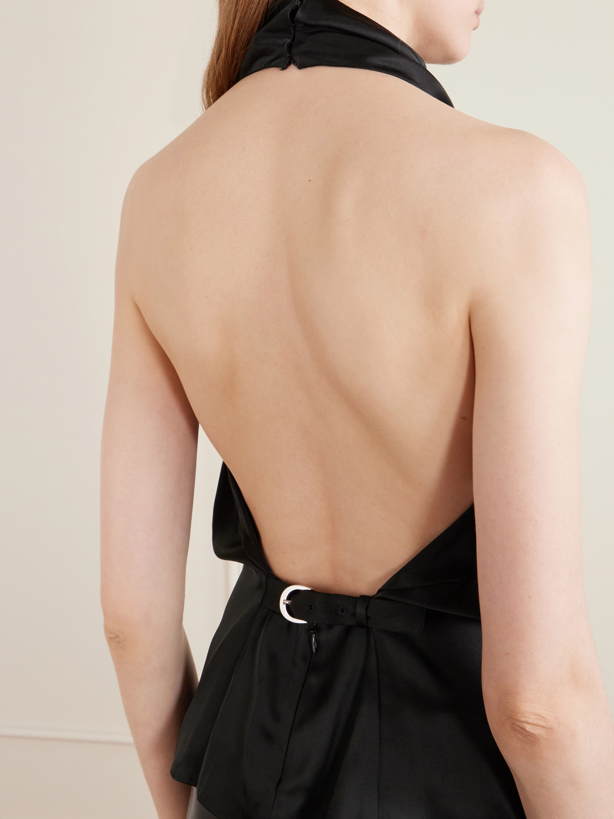 Rone Satin Halterneck Blouse
