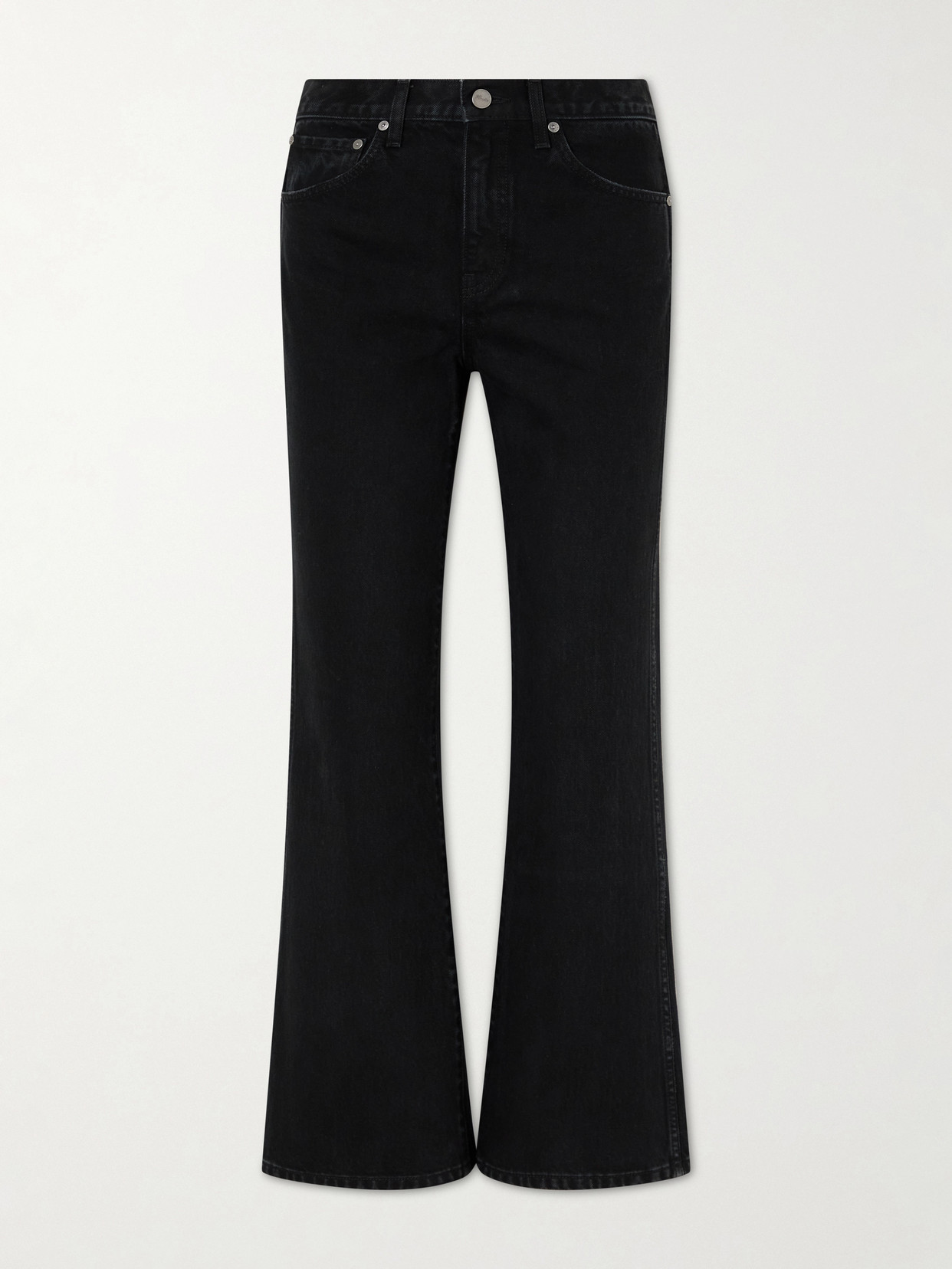 Khaite Clara Flared Jeans In Black