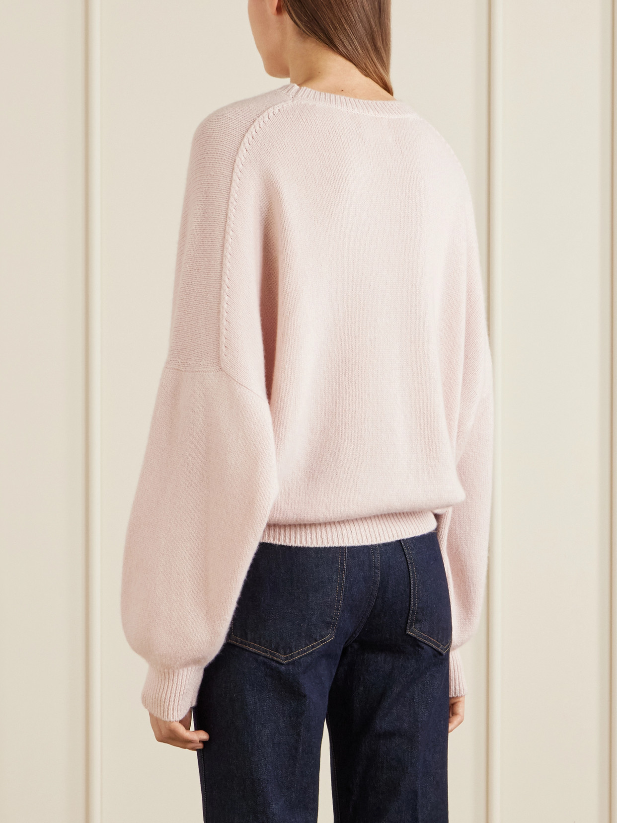 Khaite Womens Dusty Rose Margaux Boxy-fit Cashmere Jumper In Pink