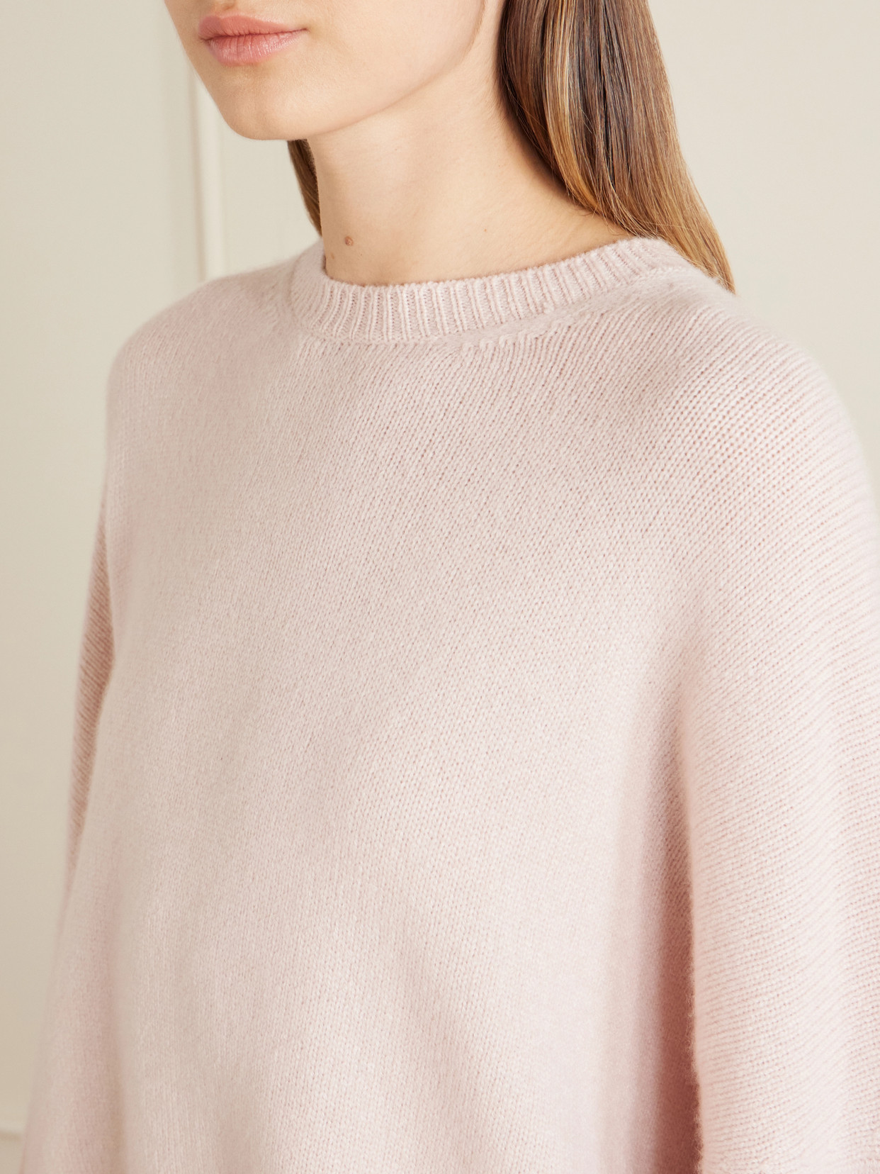 Khaite Womens Dusty Rose Margaux Boxy-fit Cashmere Jumper In Pink