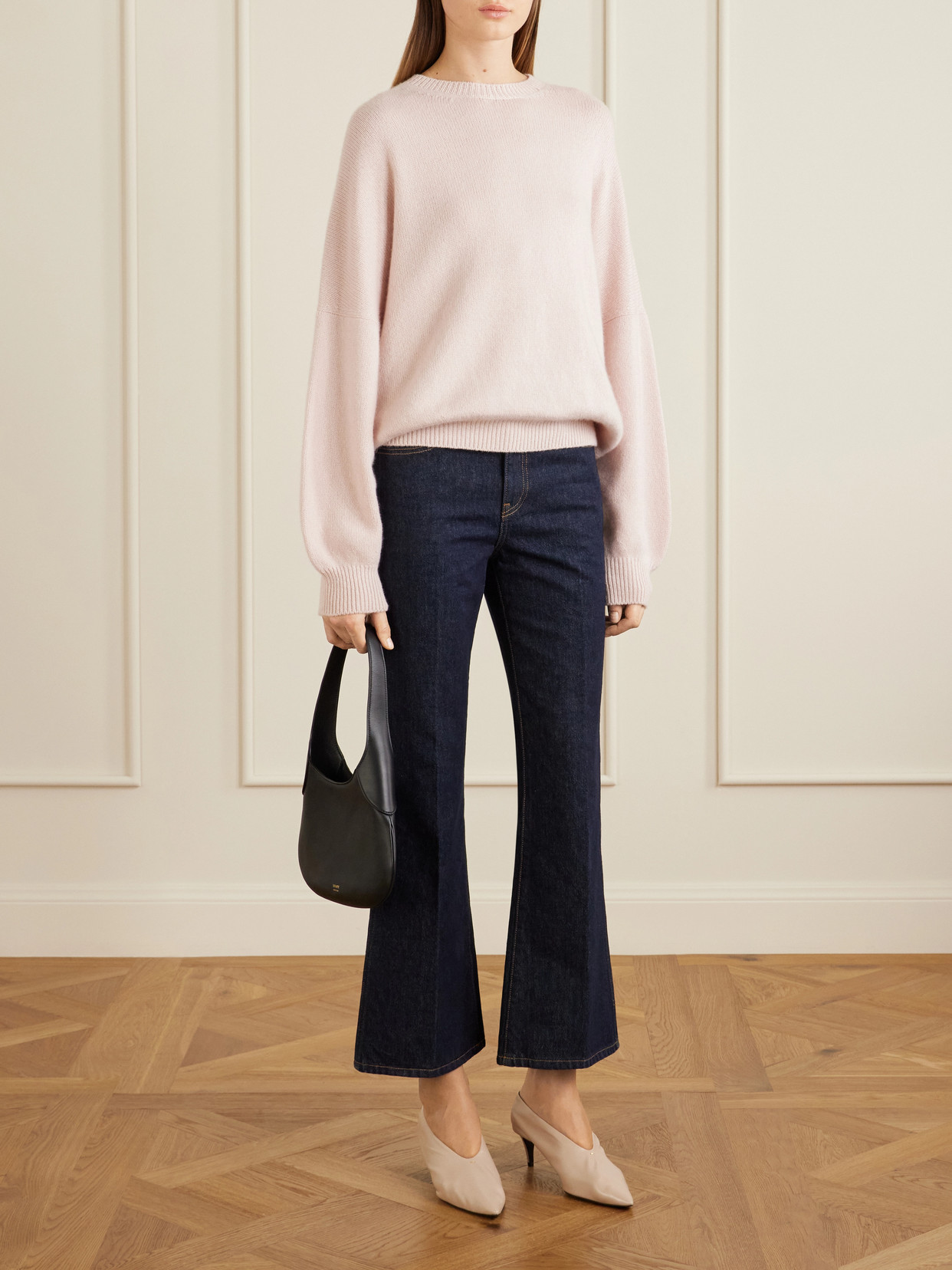 Khaite Womens Dusty Rose Margaux Boxy-fit Cashmere Jumper In Pink