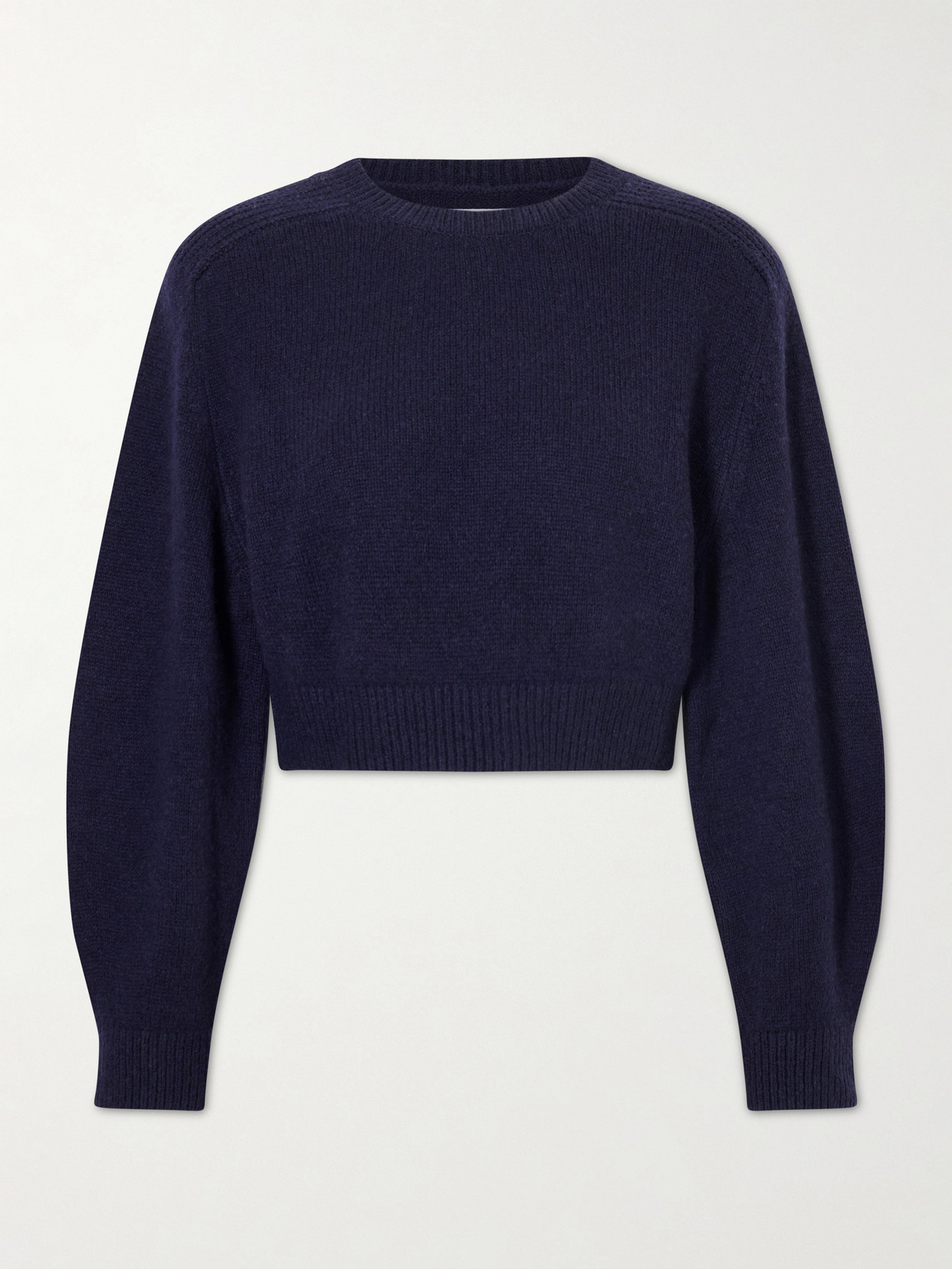 Khaite Masie Wool And Cashmere-blend Sweater In Blue