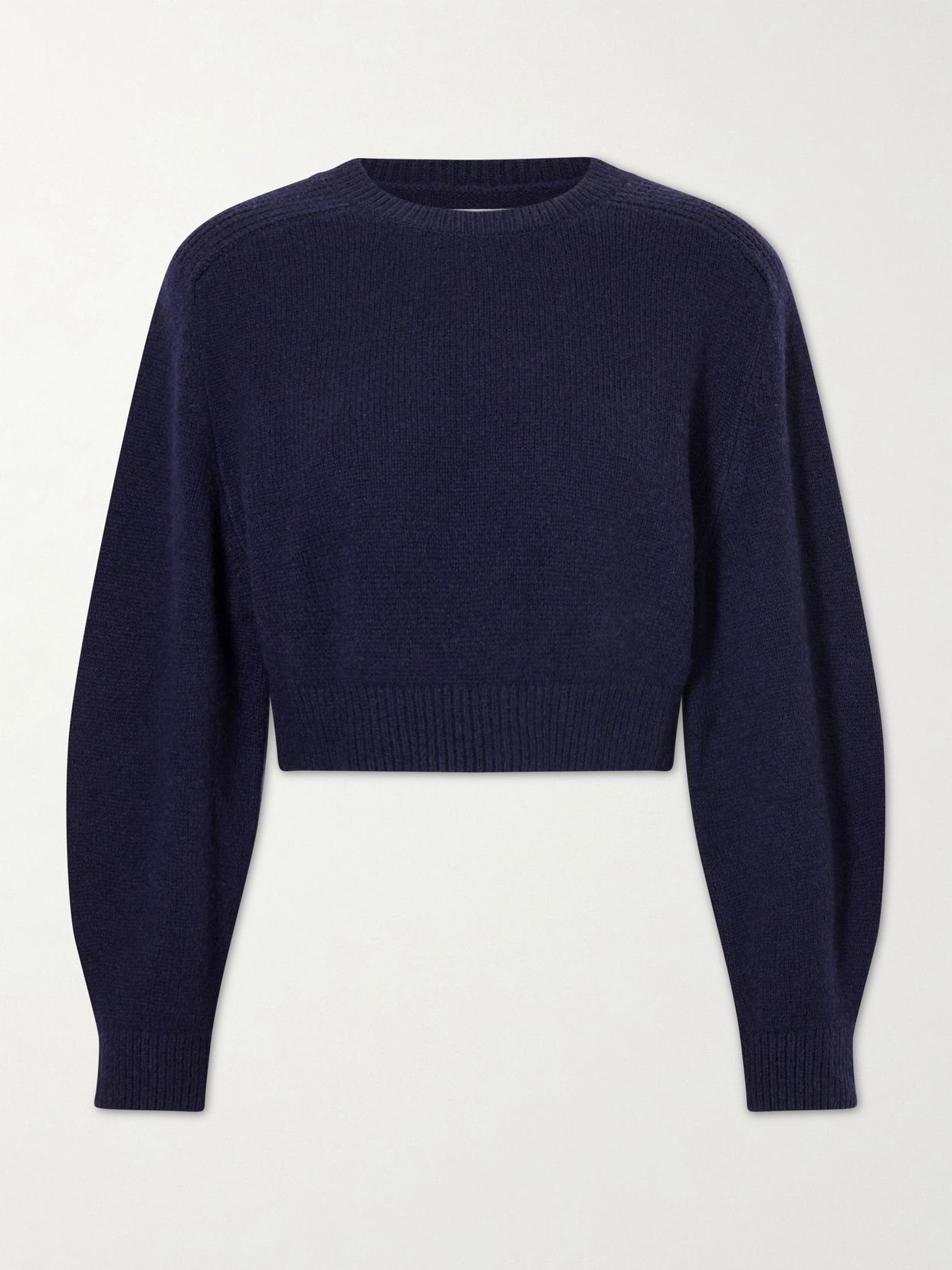 Masie cropped wool and cashmere-blend sweater