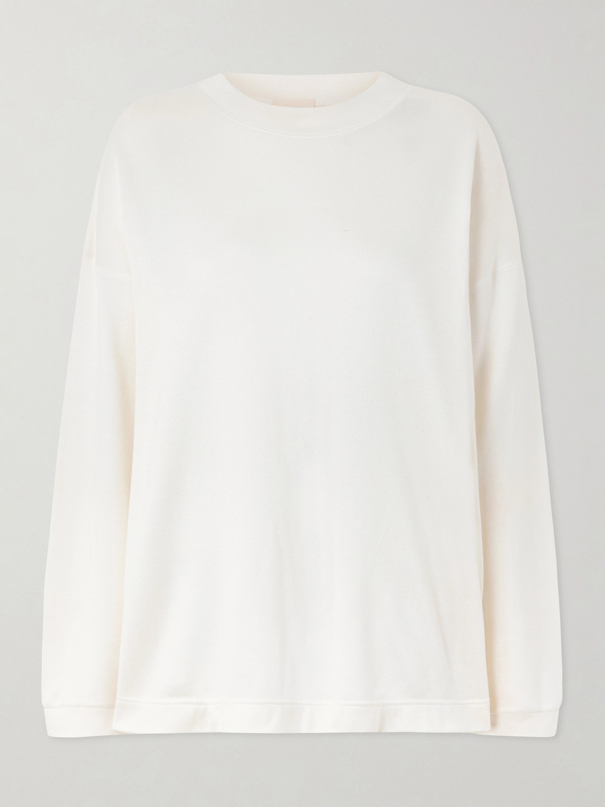 Khaite Dylan Silk Sweatshirt In Neutrals