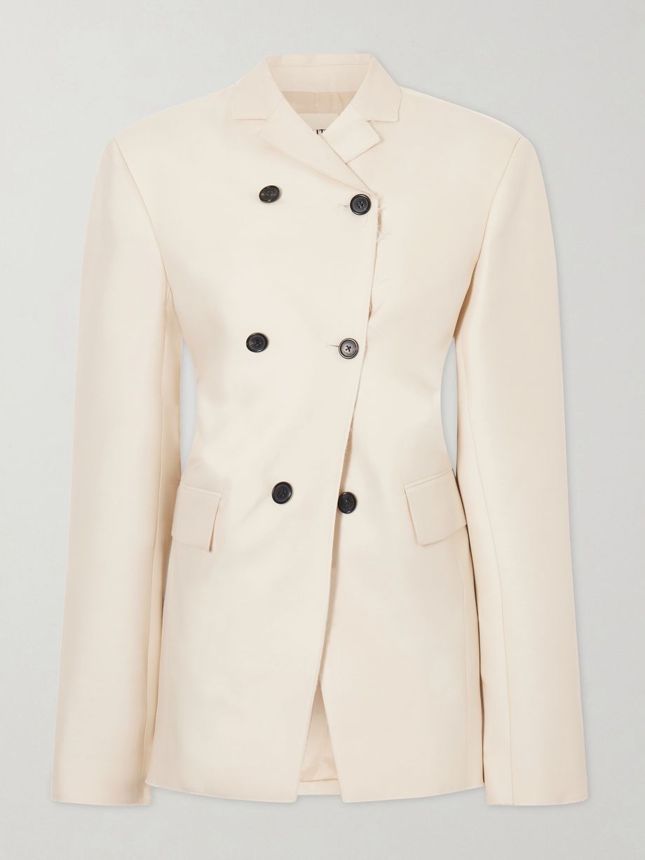 Rolo double-breasted wool and silk-blend blazer