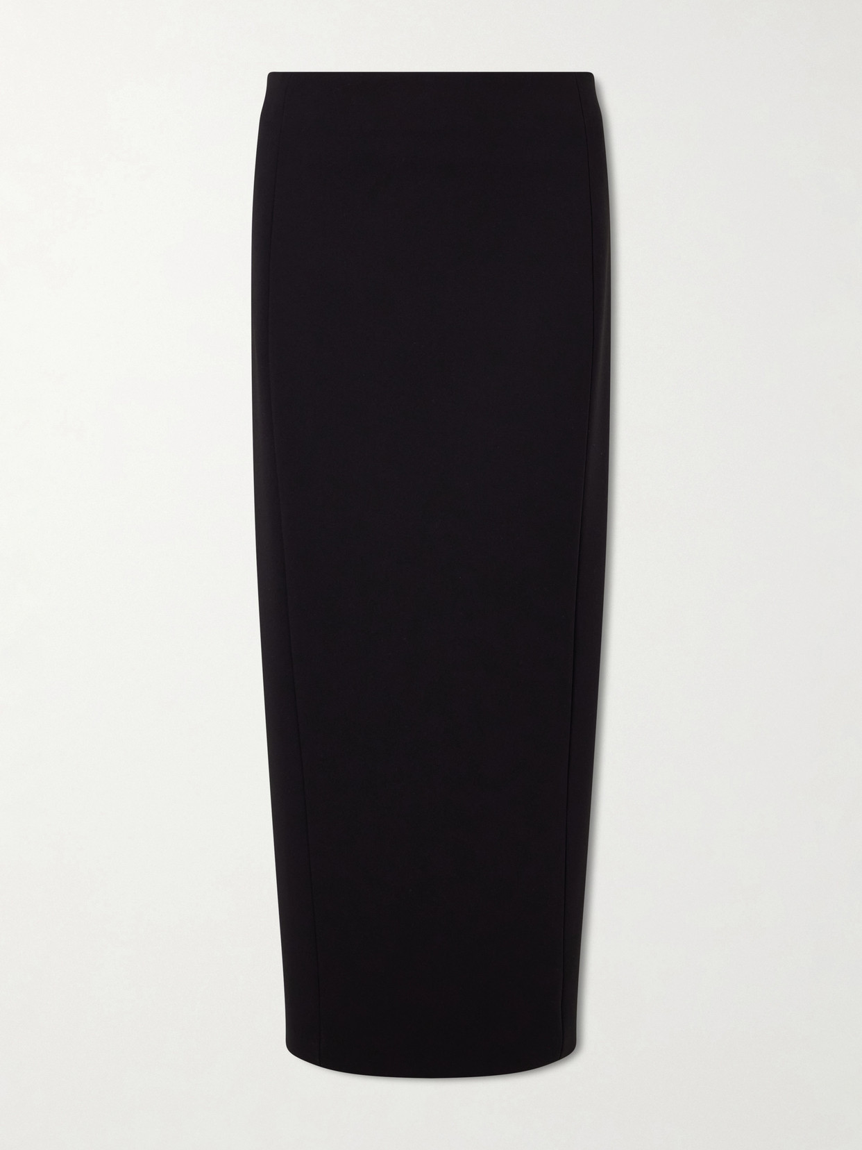Khaite Lyle Crepe Midi Skirt In Black