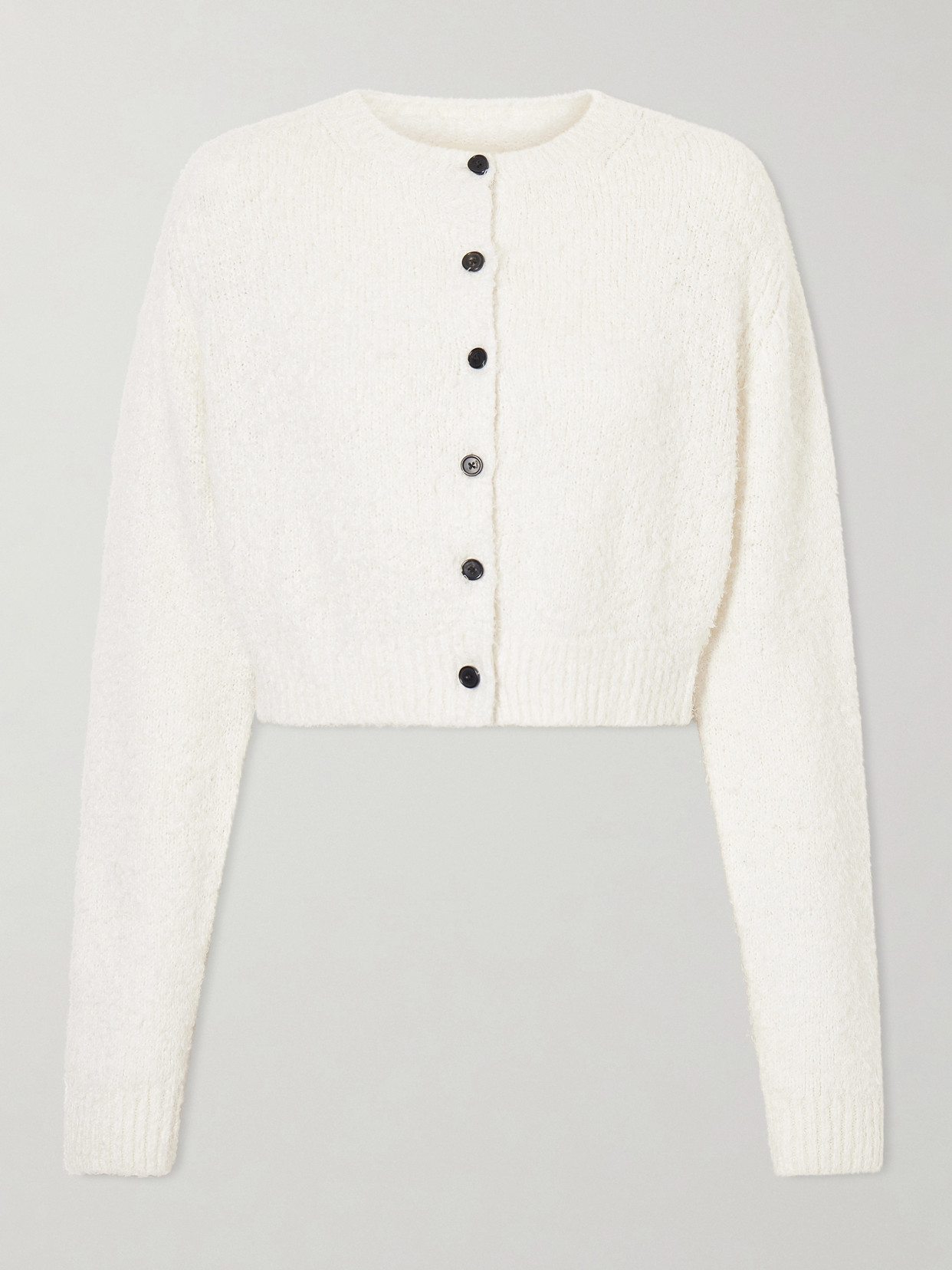 Khaite Paloma Linen-blend Cardigan In White