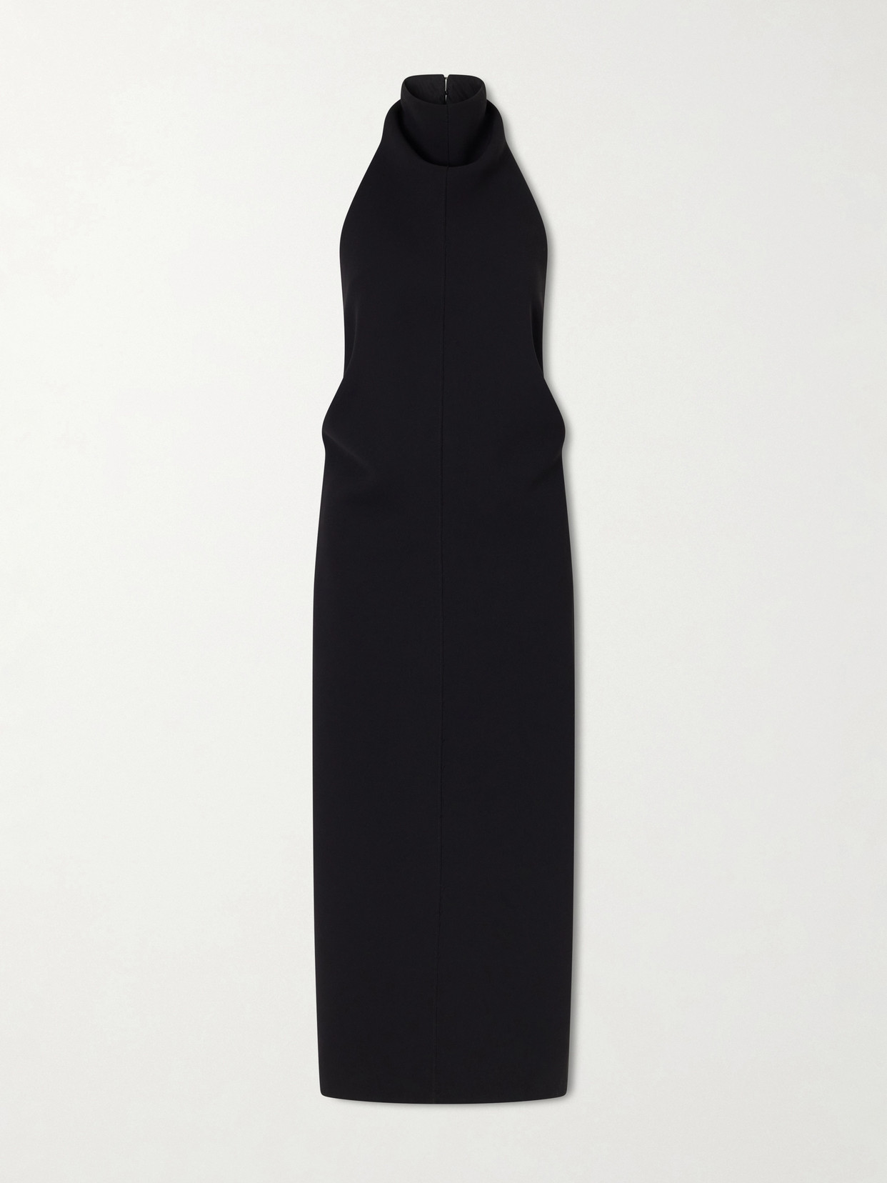 Khaite Roxanne Crepe Midi Dress In Black