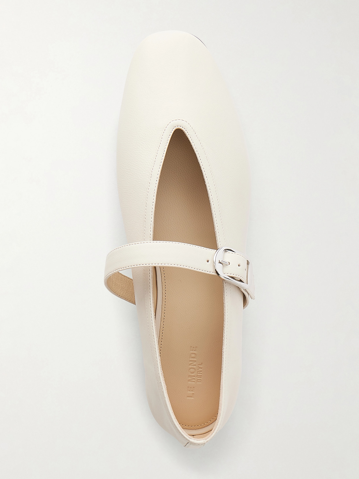 Le Monde Béryl - Stella Leather Mary Jane Ballet Flats