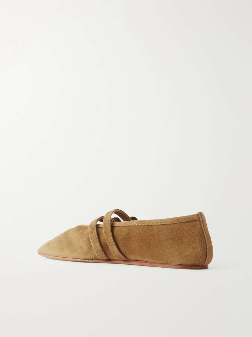 Le Monde Béryl Claudia Buckle-detail Suede Ballet Flats | Thumbnail 3