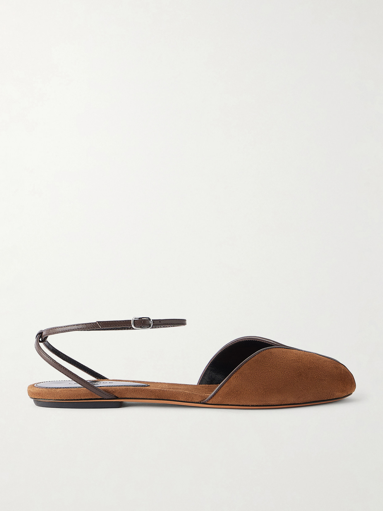 Le Monde Beryl Valetta Suede Sandals In Brown