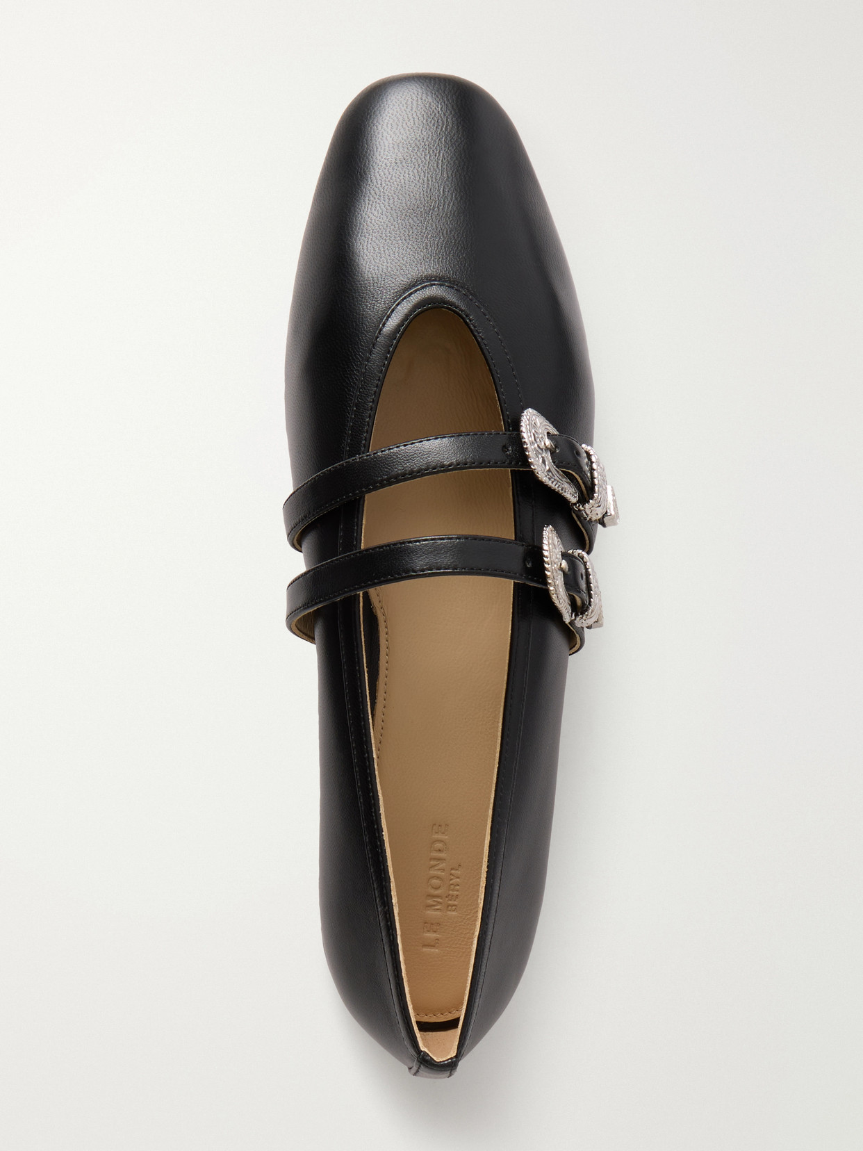 Le Monde Béryl - Claudia Buckle-Embellished Ballet Flats