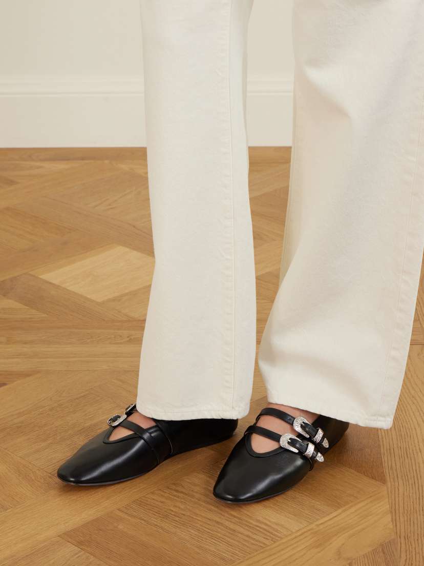 Le Monde Béryl Claudia Buckle-embellished Leather Ballet Flats | Thumbnail 2 Le Monde Béryl Claudia Buckle-embellished Leather Ballet Flats | Thumbnail 2