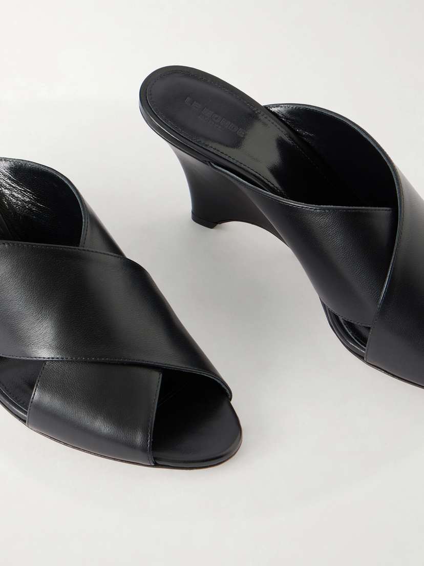 Le Monde Béryl Luca 70 Leather Wedge Sandals | Thumbnail 5