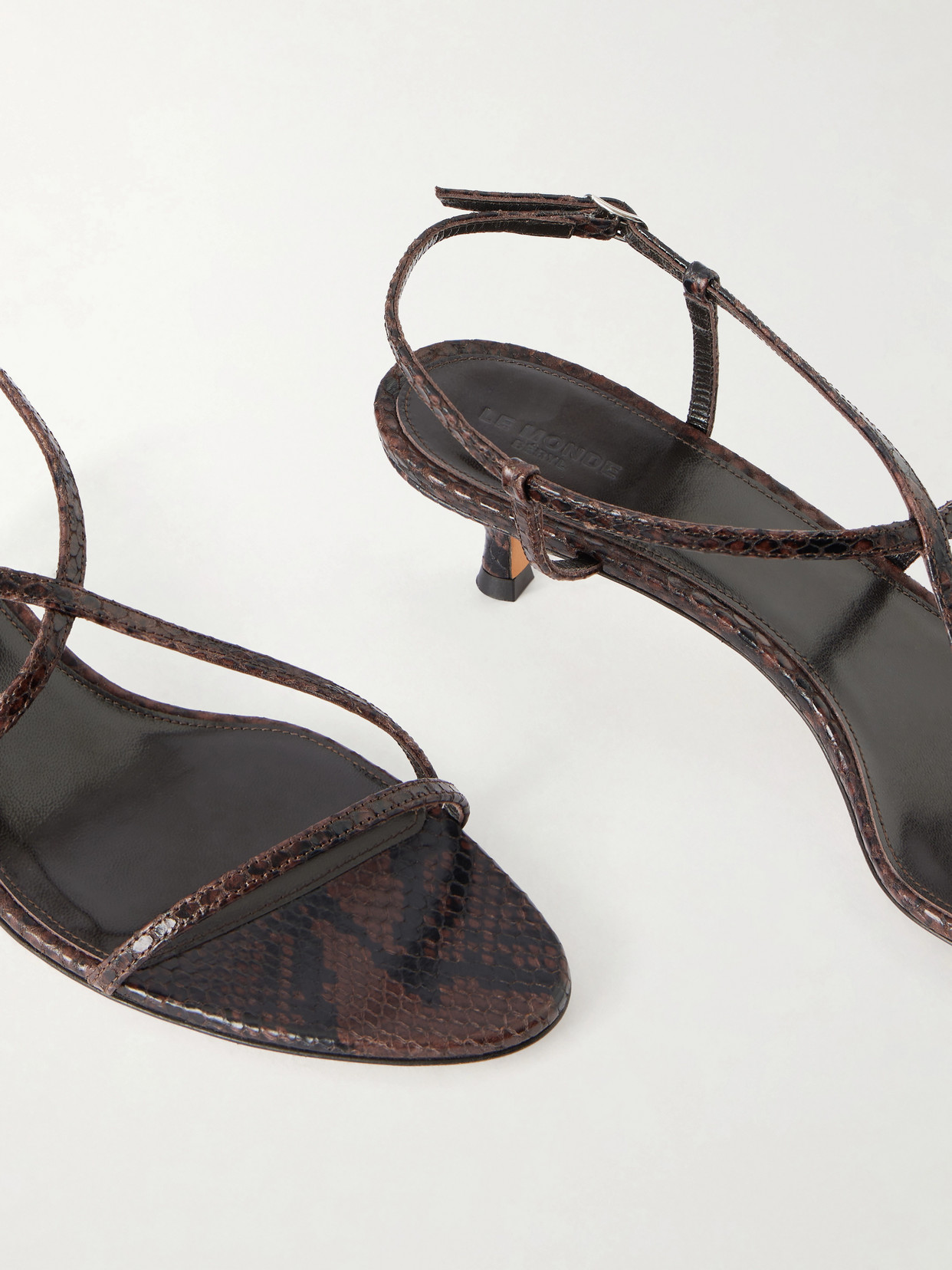 Le Monde Béryl - Rio 35 Snake-Effect Sandals