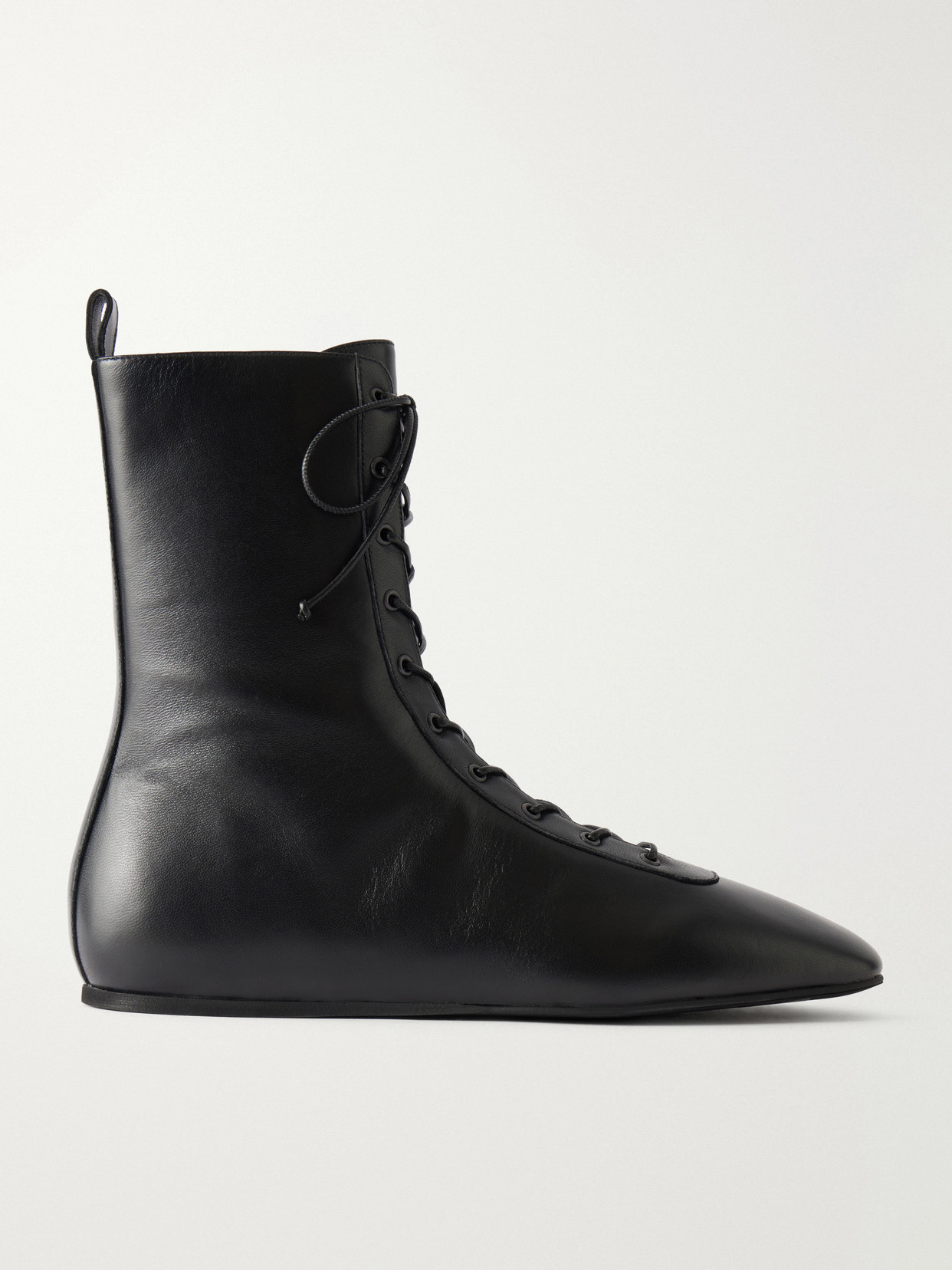 Le Monde Beryl Wren Leather Ankle Boots In Black