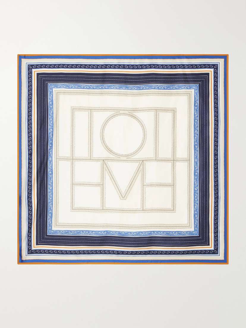 TOTEME Collector Logo-print Silk-twill Scarf