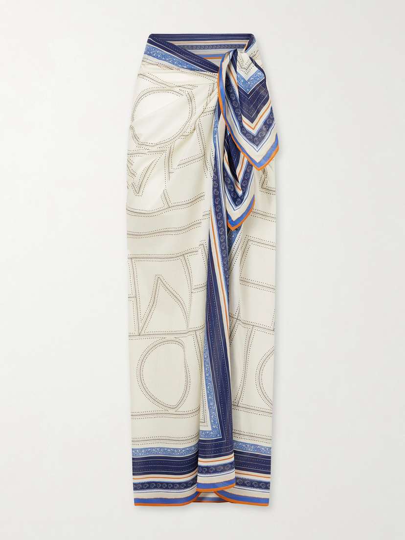 TOTEME Collector Organic Cotton And Lyocell-blend Pareo