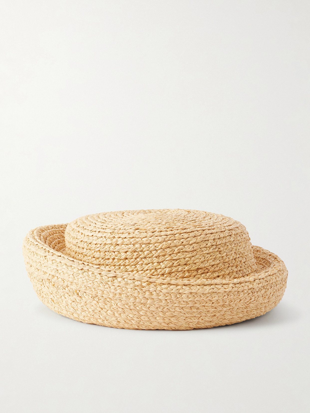 Gigi Burris Laura Woven Raffia Pillbox Hat In Brown