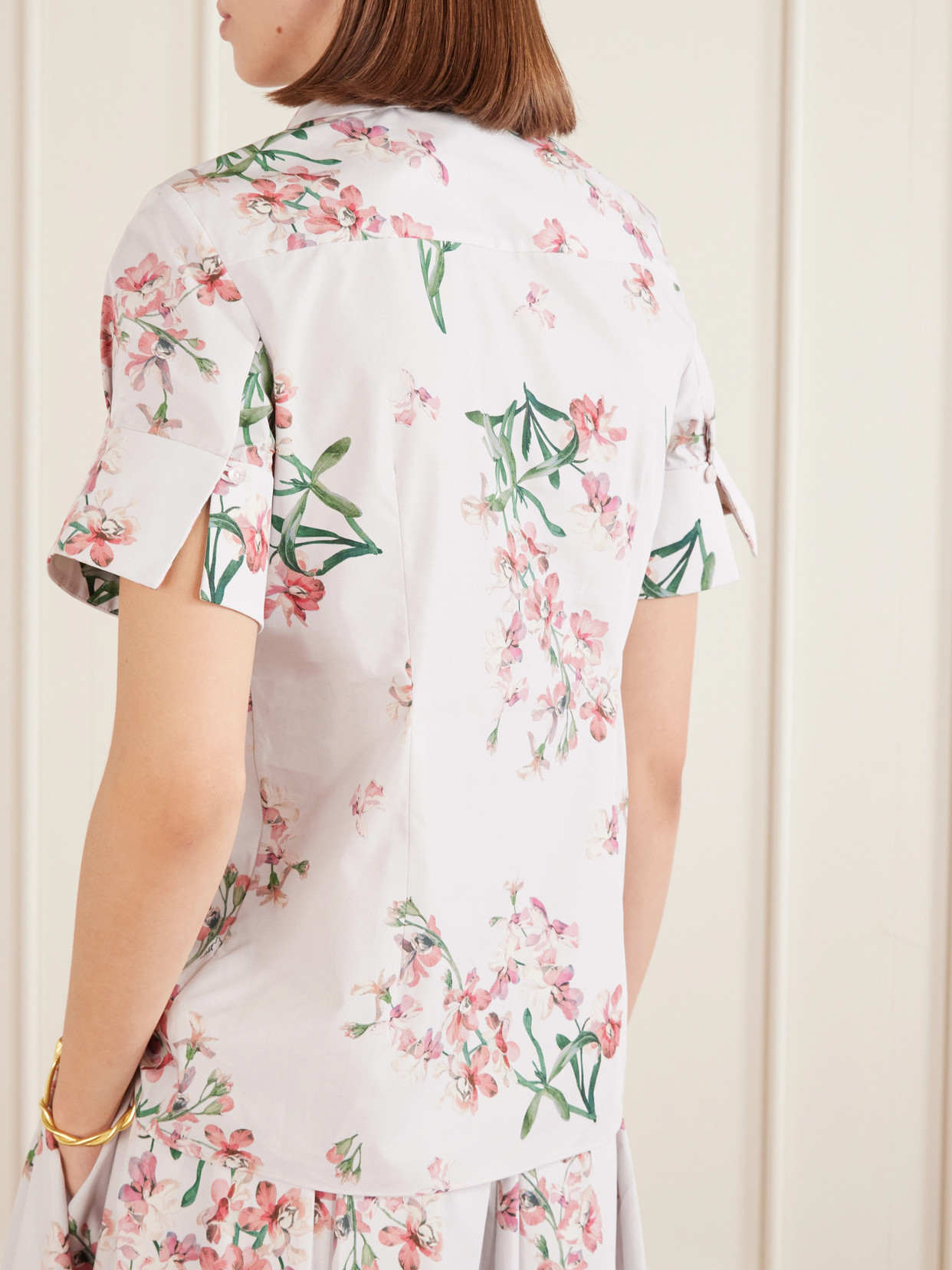 Floral-Print Cotton-Poplin Shirt
