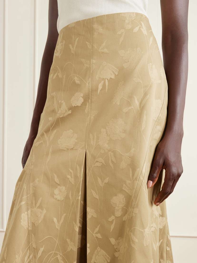 Erdem Floral-jacquard Cotton Midi Skirt | Thumbnail 5 Erdem Floral-jacquard Cotton Midi Skirt | Thumbnail 5