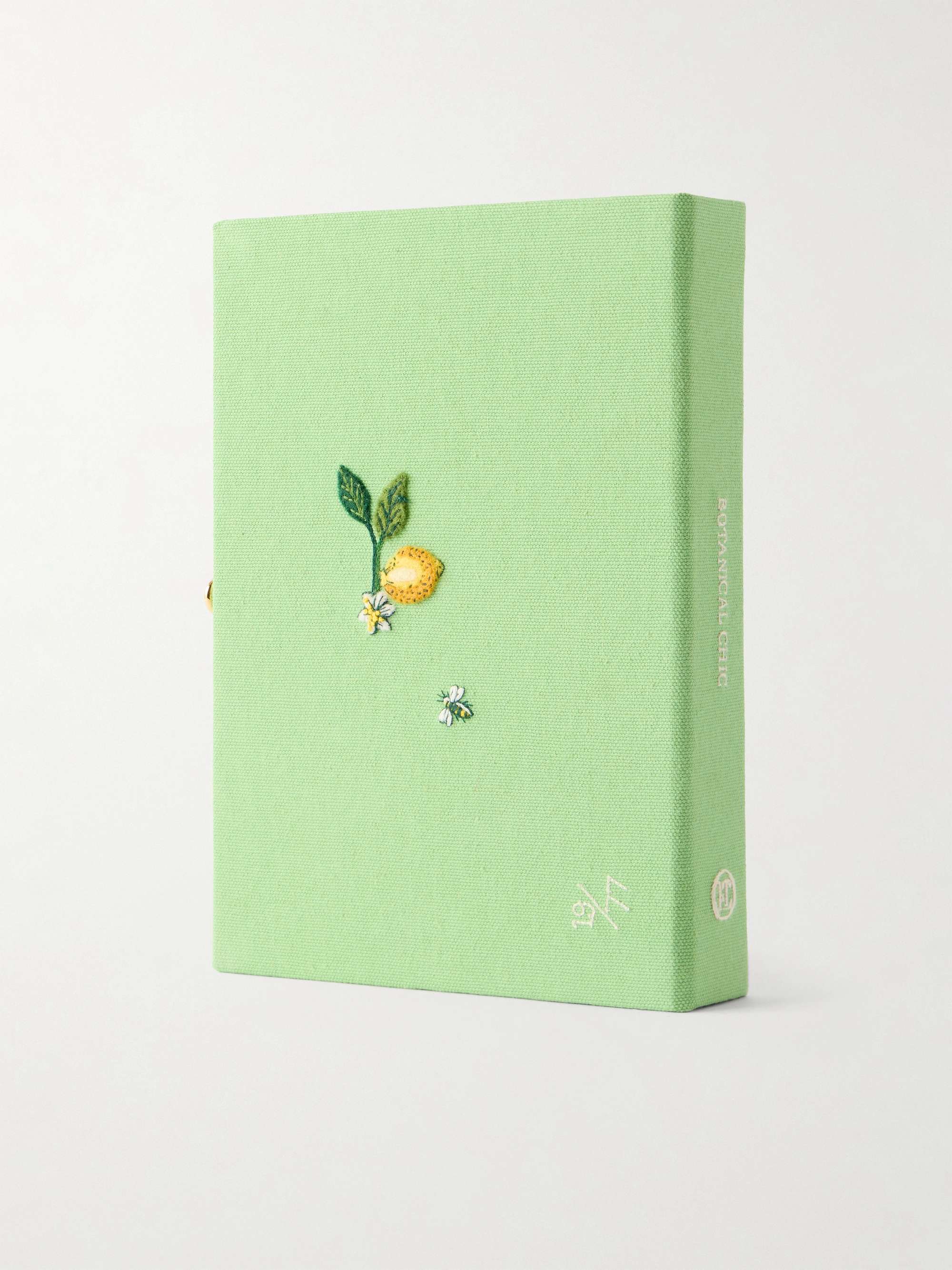 OLYMPIA LE-TAN Botanical Chic appliquéd embroidered canvas clutch