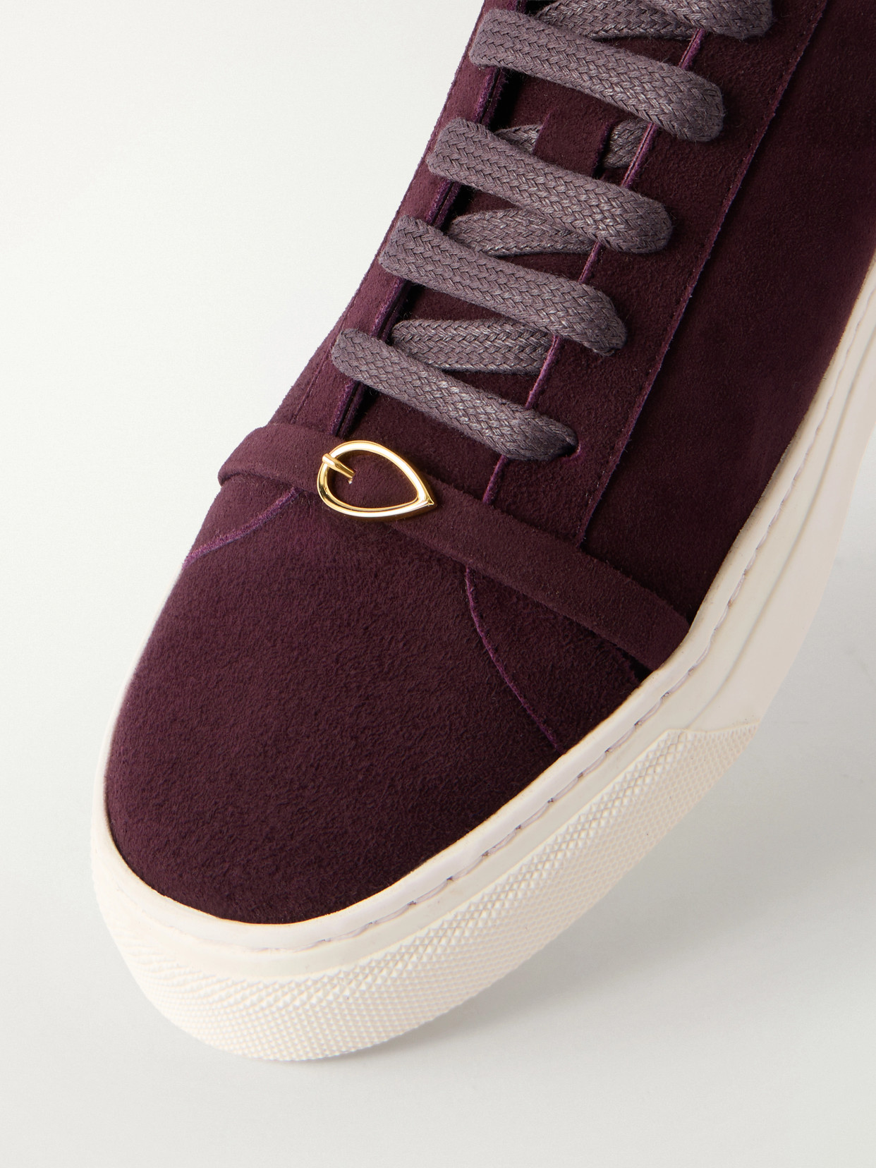 Embellished Suede Sneakers