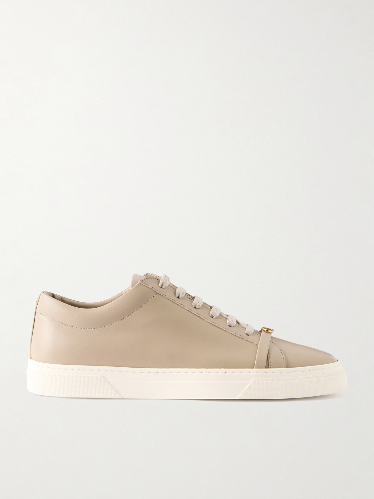 Jennifer Chamandi Embellished Leather Sneakers In Neutral