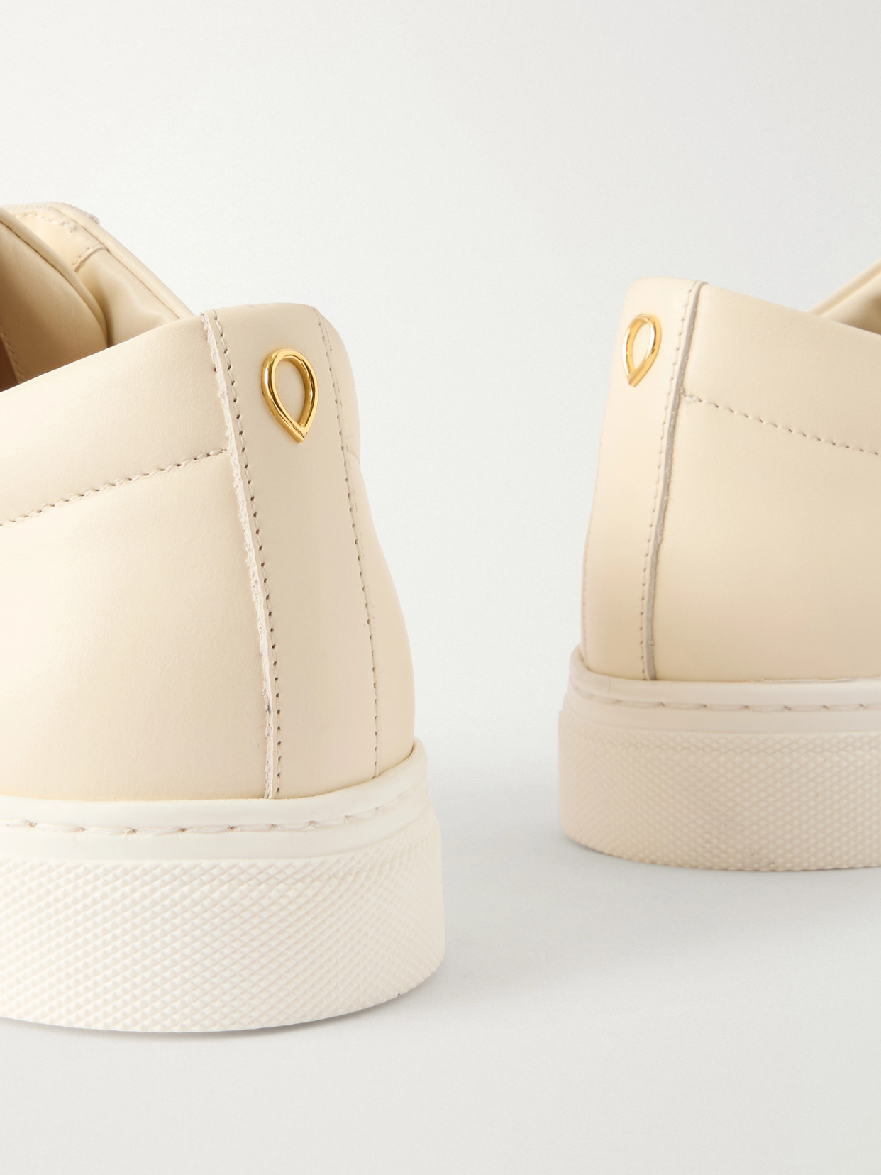 Jennifer Chamandi Leather Sneakers In Nude