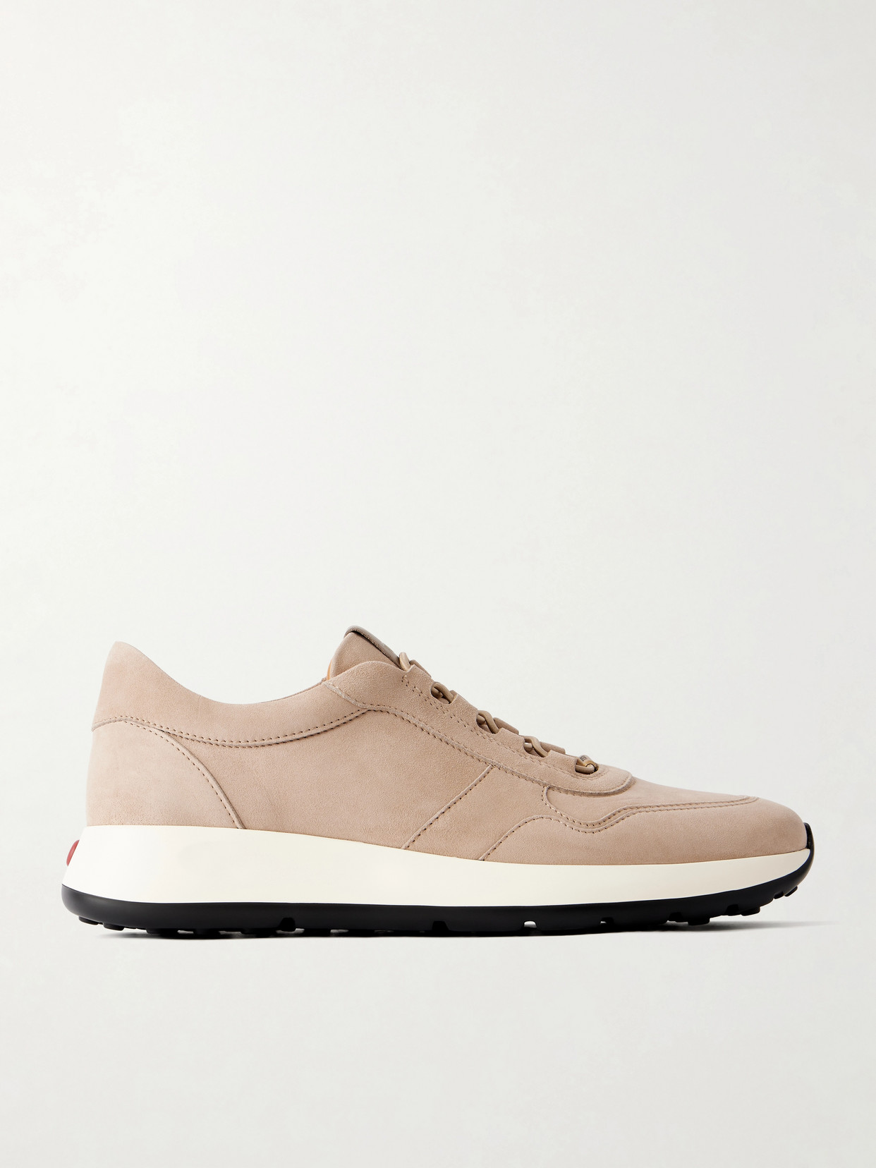 Tod's Red Dot Sneakers In Suede In Neutral