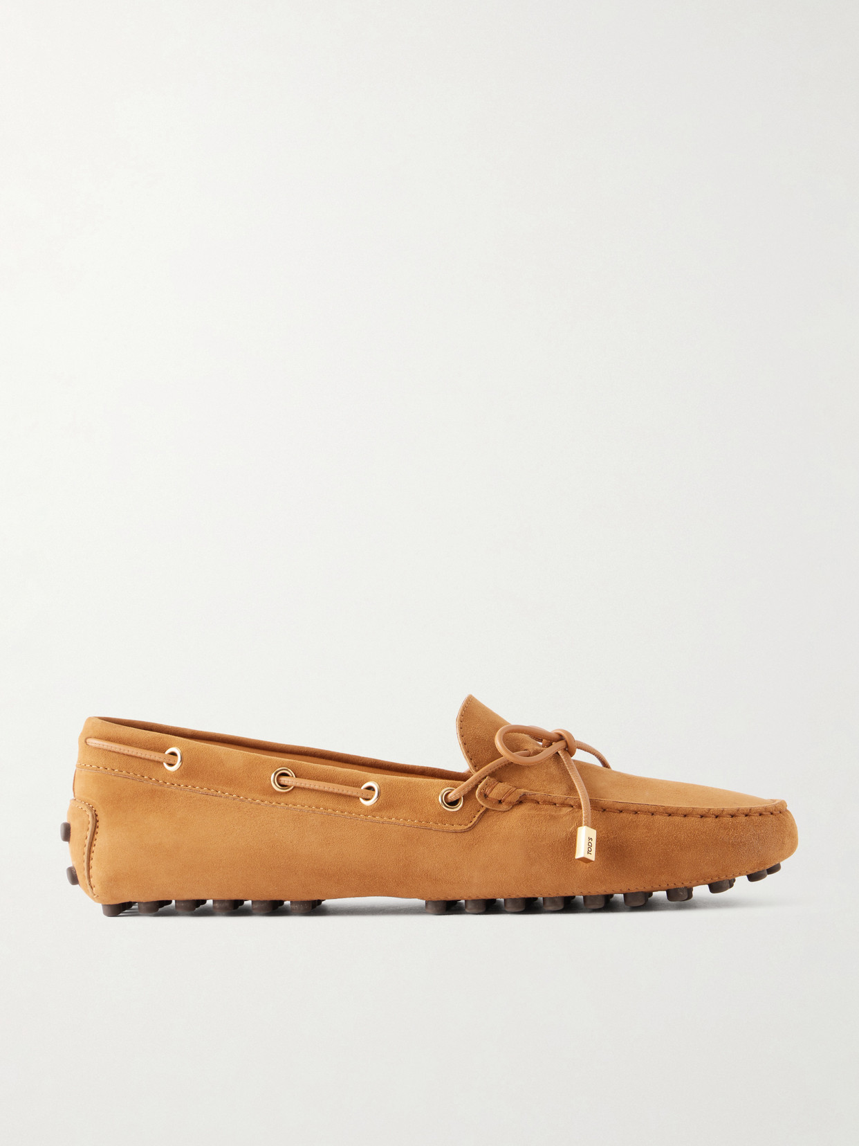 Tod's Gommino Suede Loafers In Brown