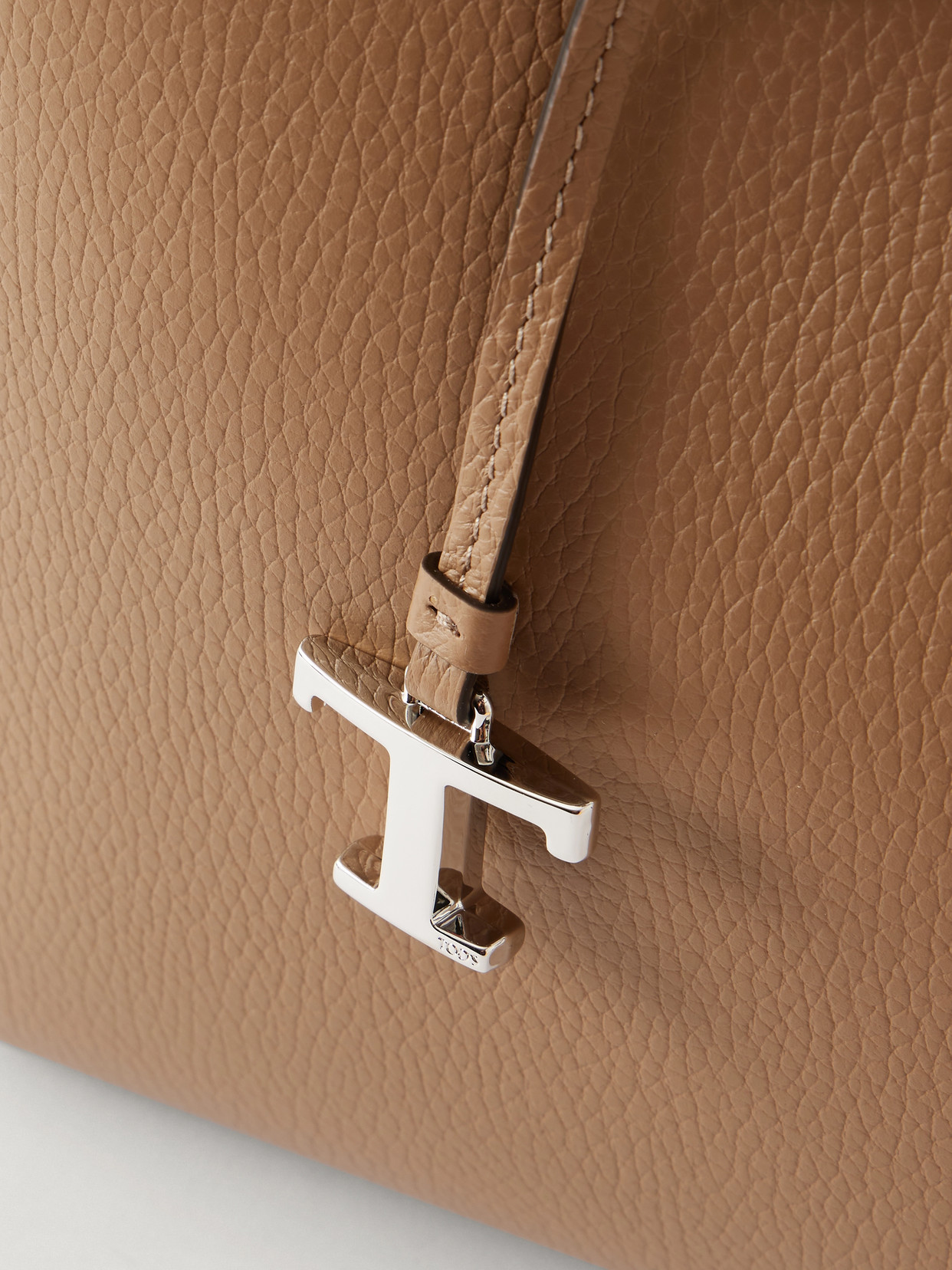 Mini Textured-Leather Tote