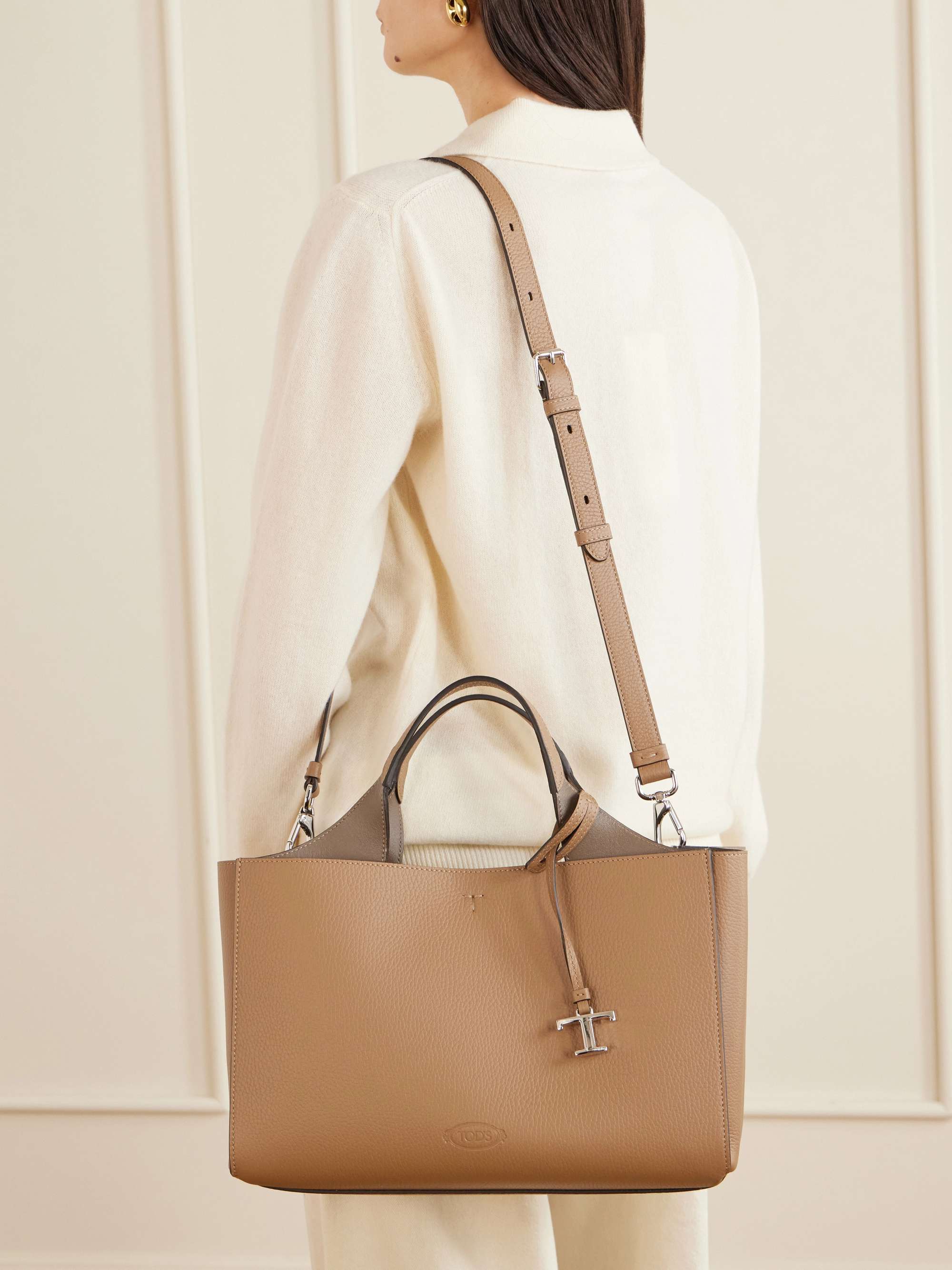 TOD'S Mini textured-leather tote | NET-A-PORTER