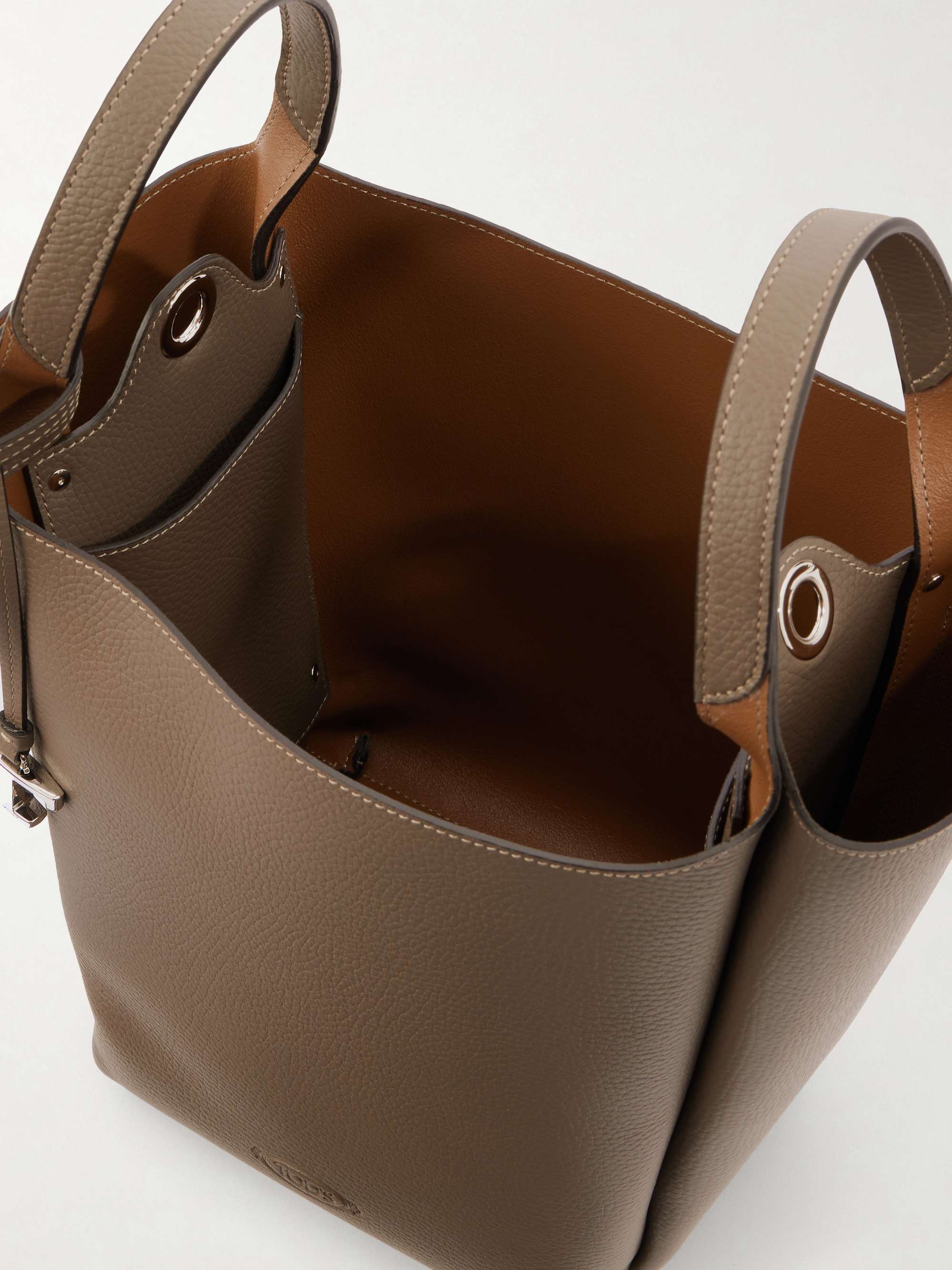 TOD'S Secchiello small leather bag | NET-A-PORTER