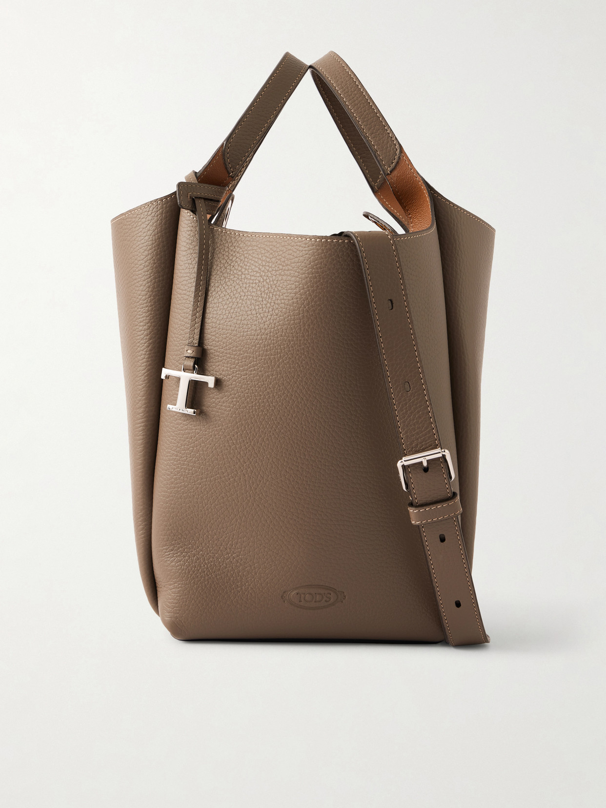 Tod's Secchiello Small Leather Bag In Brown