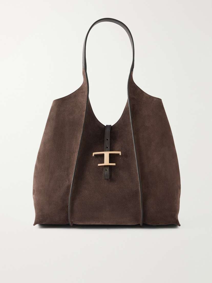 Tod's T Timeless Medium Suede Shoulder Bag | Thumbnail 7 Tod's T Timeless Medium Suede Shoulder Bag | Thumbnail 7